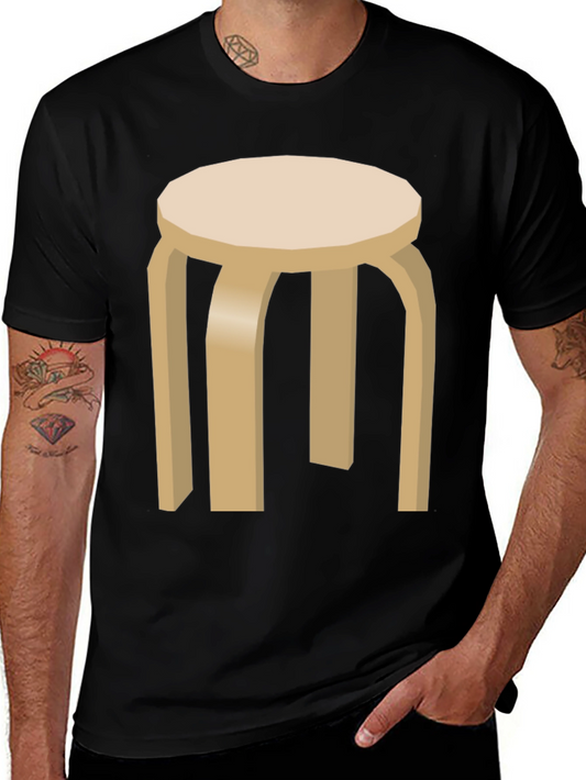 Stool Graphic T-Shirt - Modern Minimalist Tee