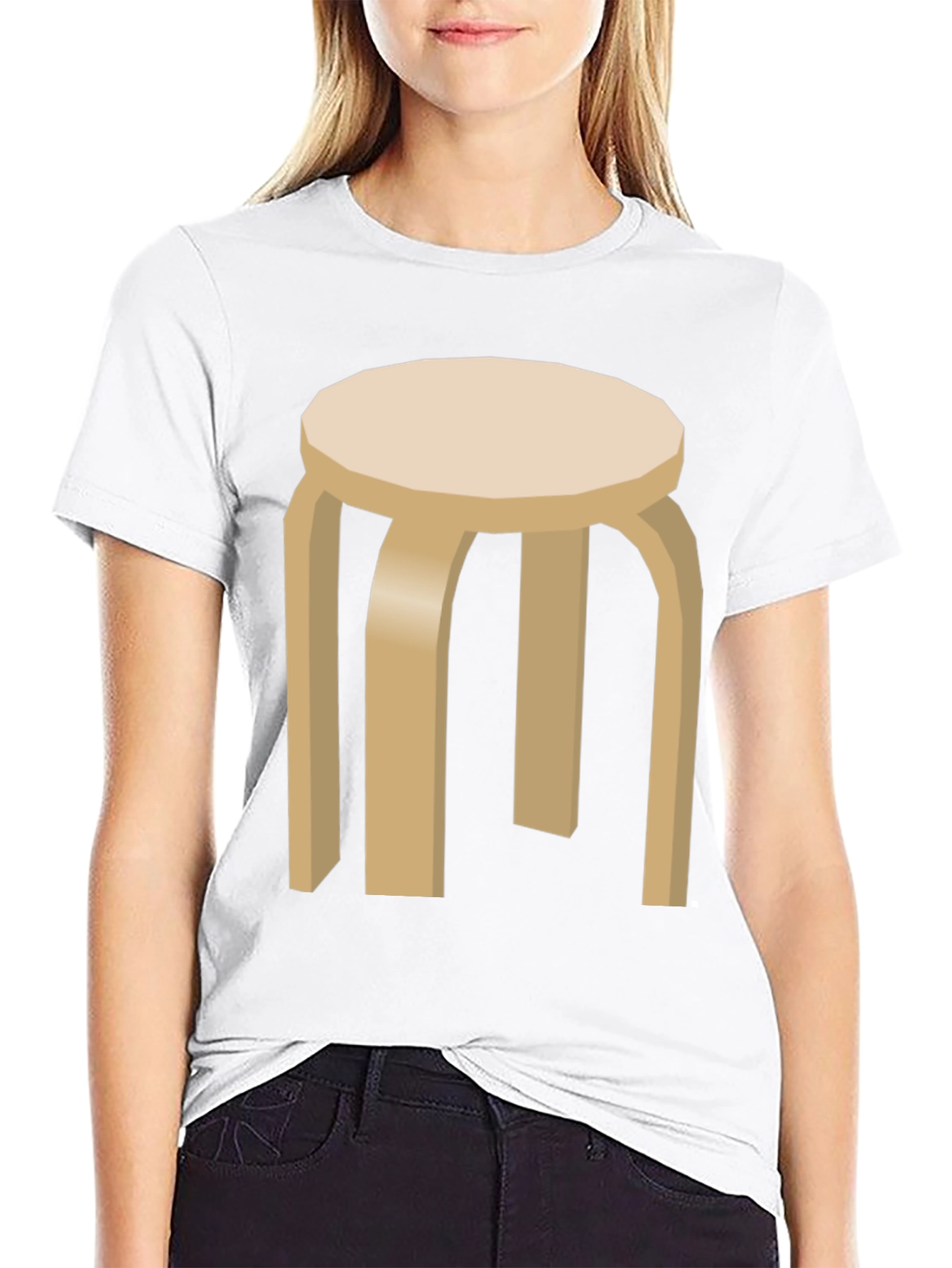 Stool Graphic T-Shirt - Modern Minimalist Tee