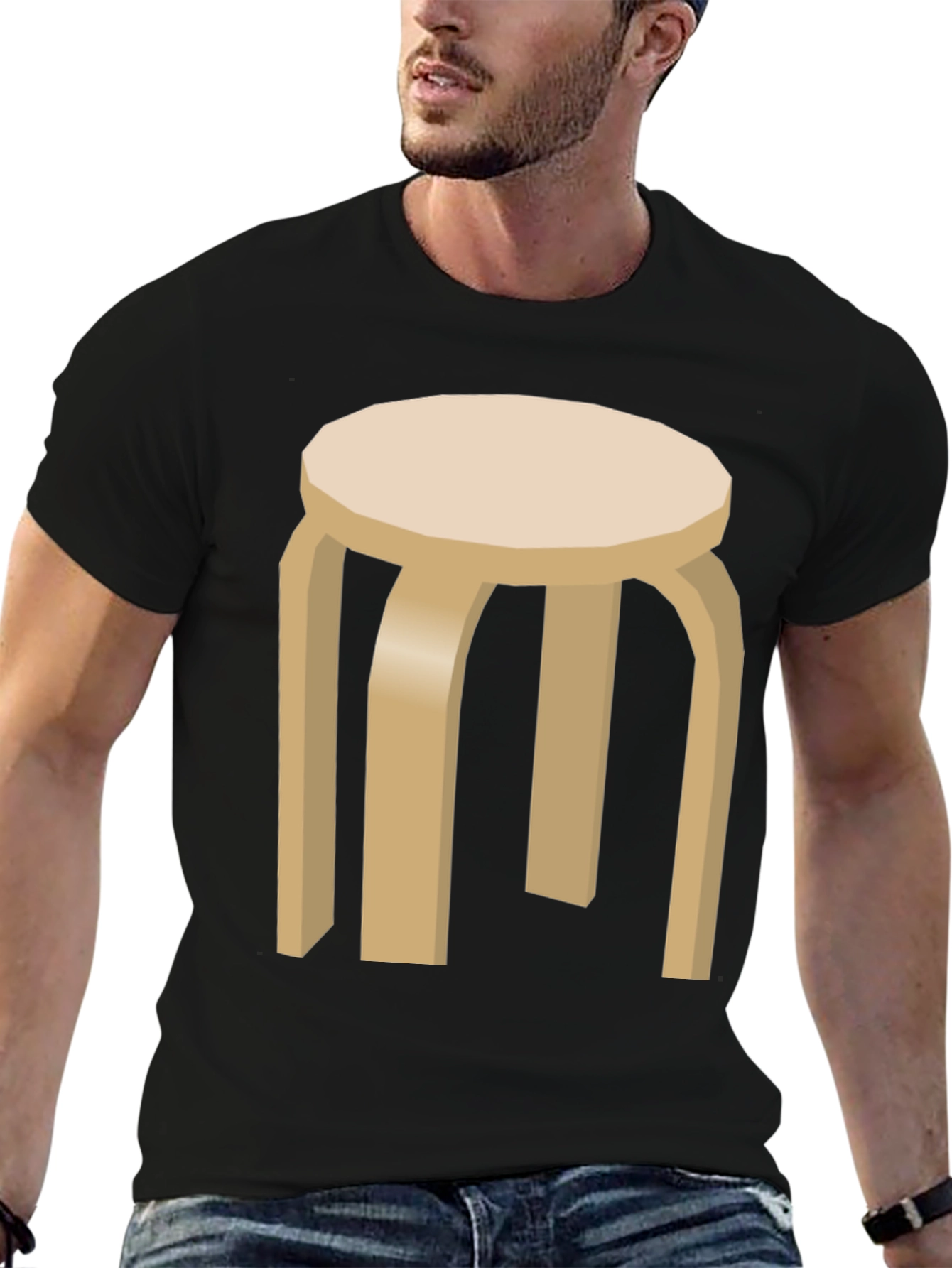 Stool Graphic T-Shirt - Modern Minimalist Tee