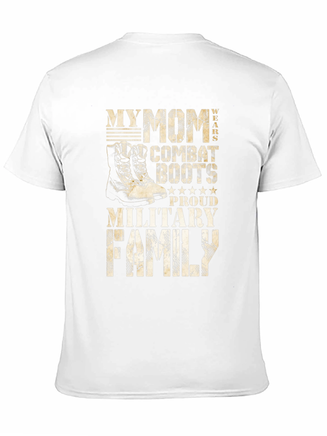 Military Family T-Shirt: My Mom Wears Combat Boots