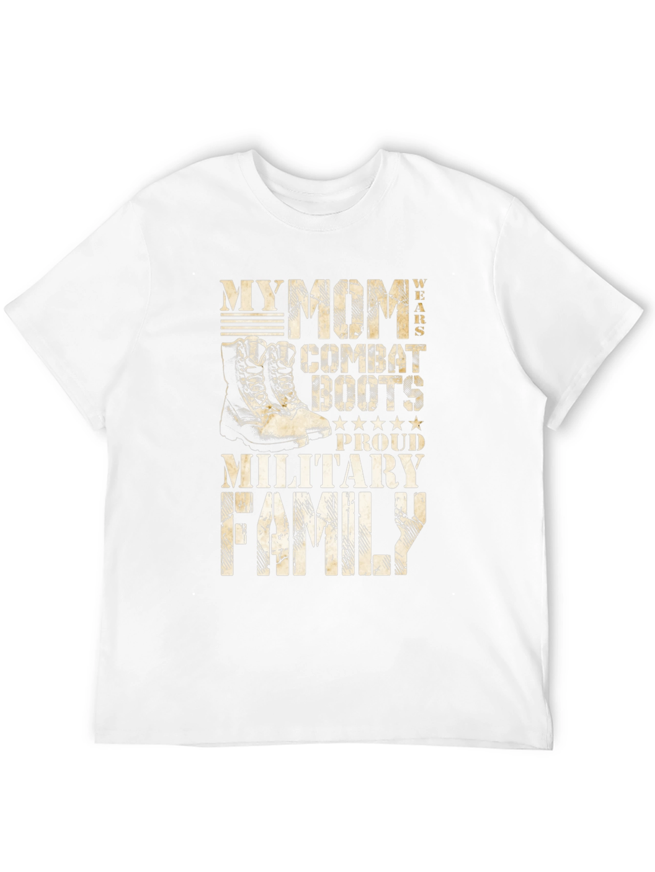 Military Family T-Shirt: My Mom Wears Combat Boots