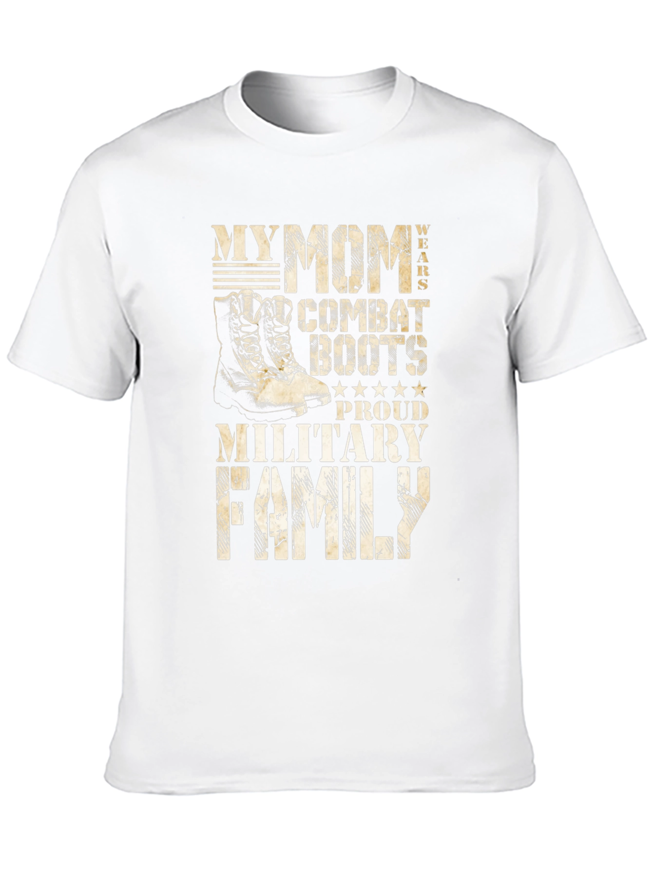 Military Family T-Shirt: My Mom Wears Combat Boots