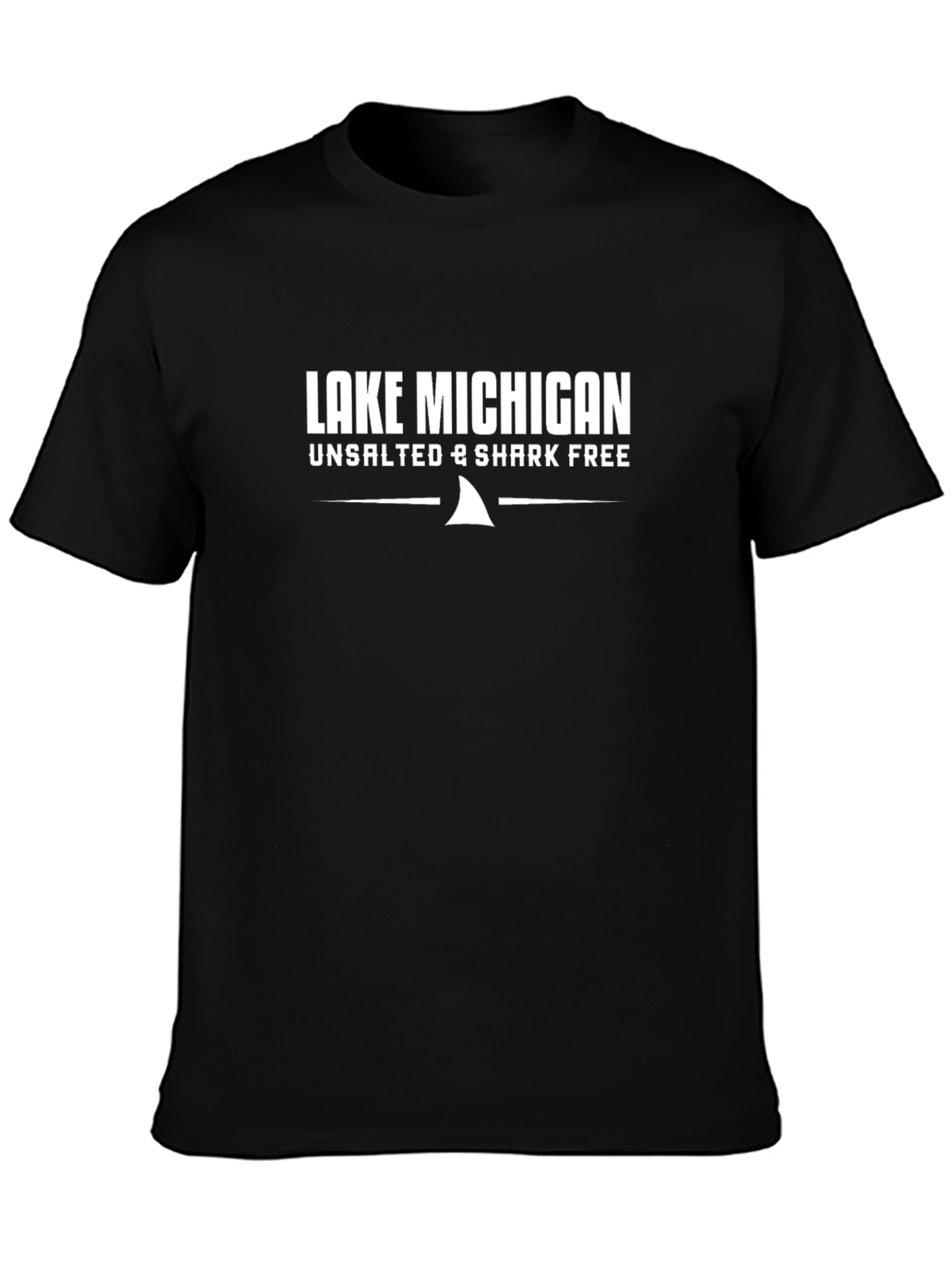 Lake Michigan Novelty T-Shirt - Unsalted & Shark Free