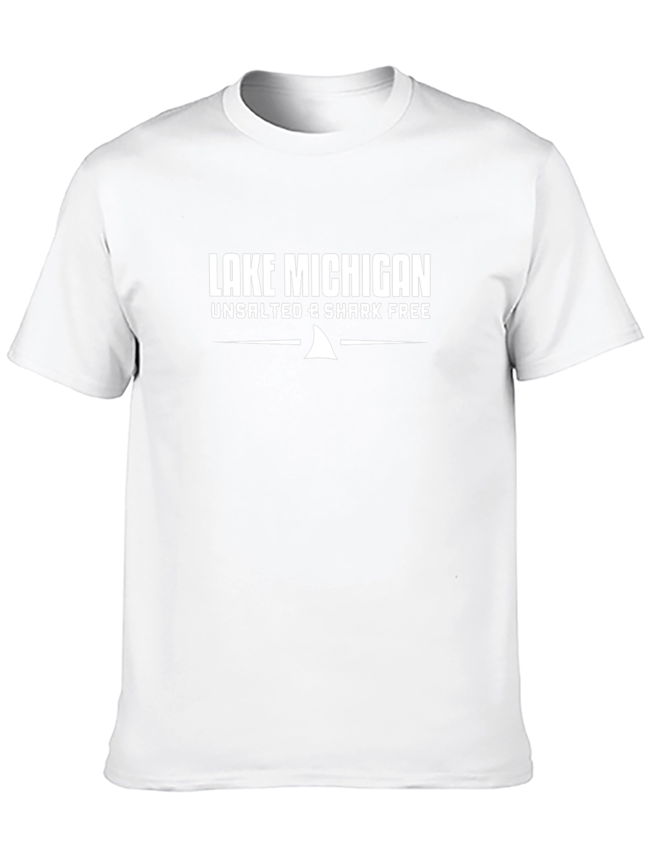 Lake Michigan Novelty T-Shirt - Unsalted & Shark Free