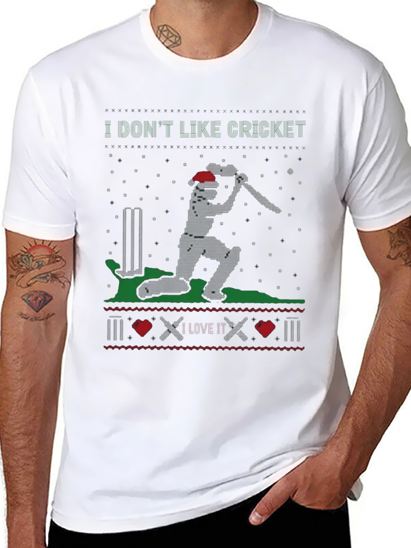I Dont Like Cricket Funny Holiday T-Shirt