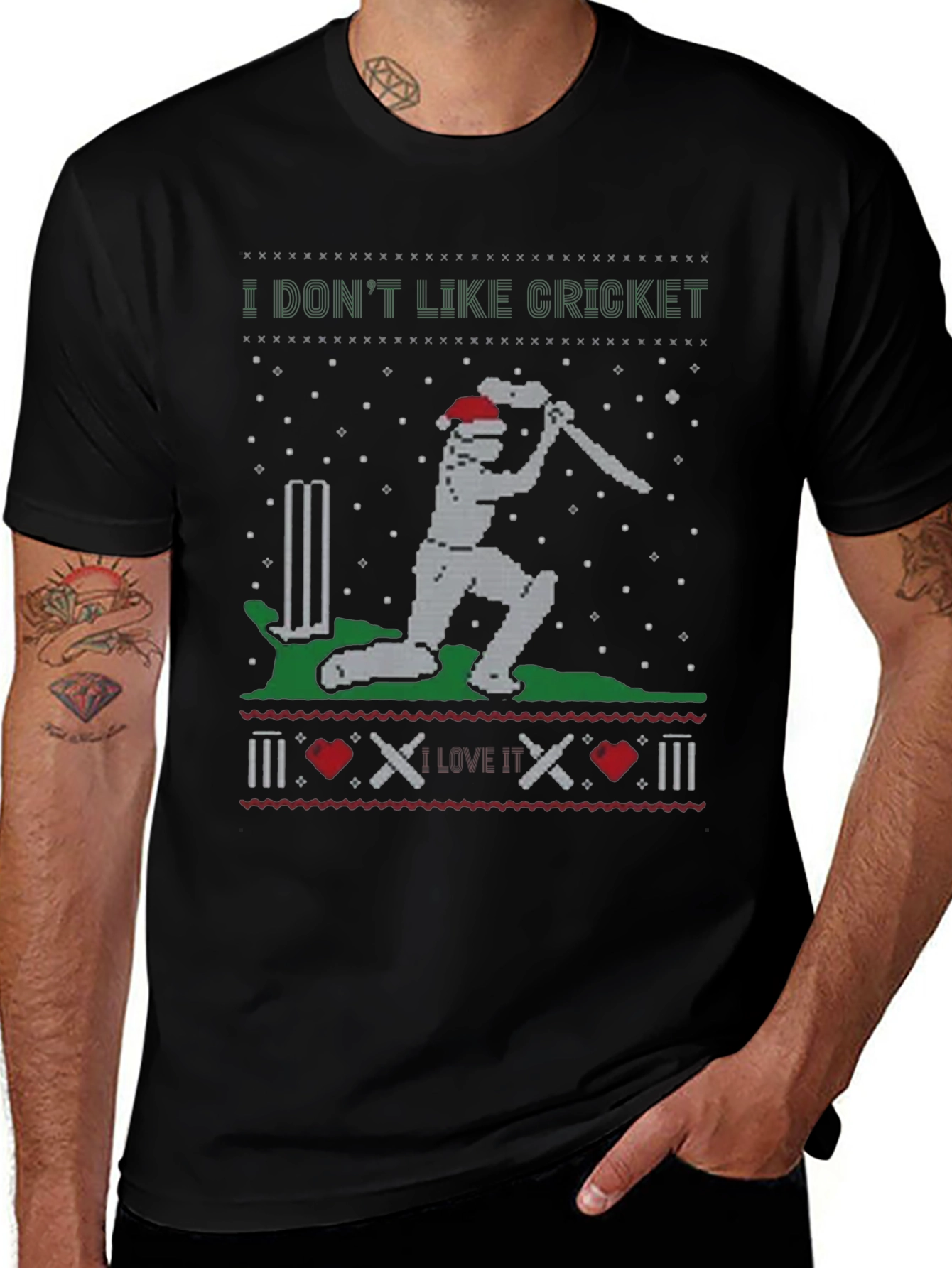 I Dont Like Cricket Funny Holiday T-Shirt