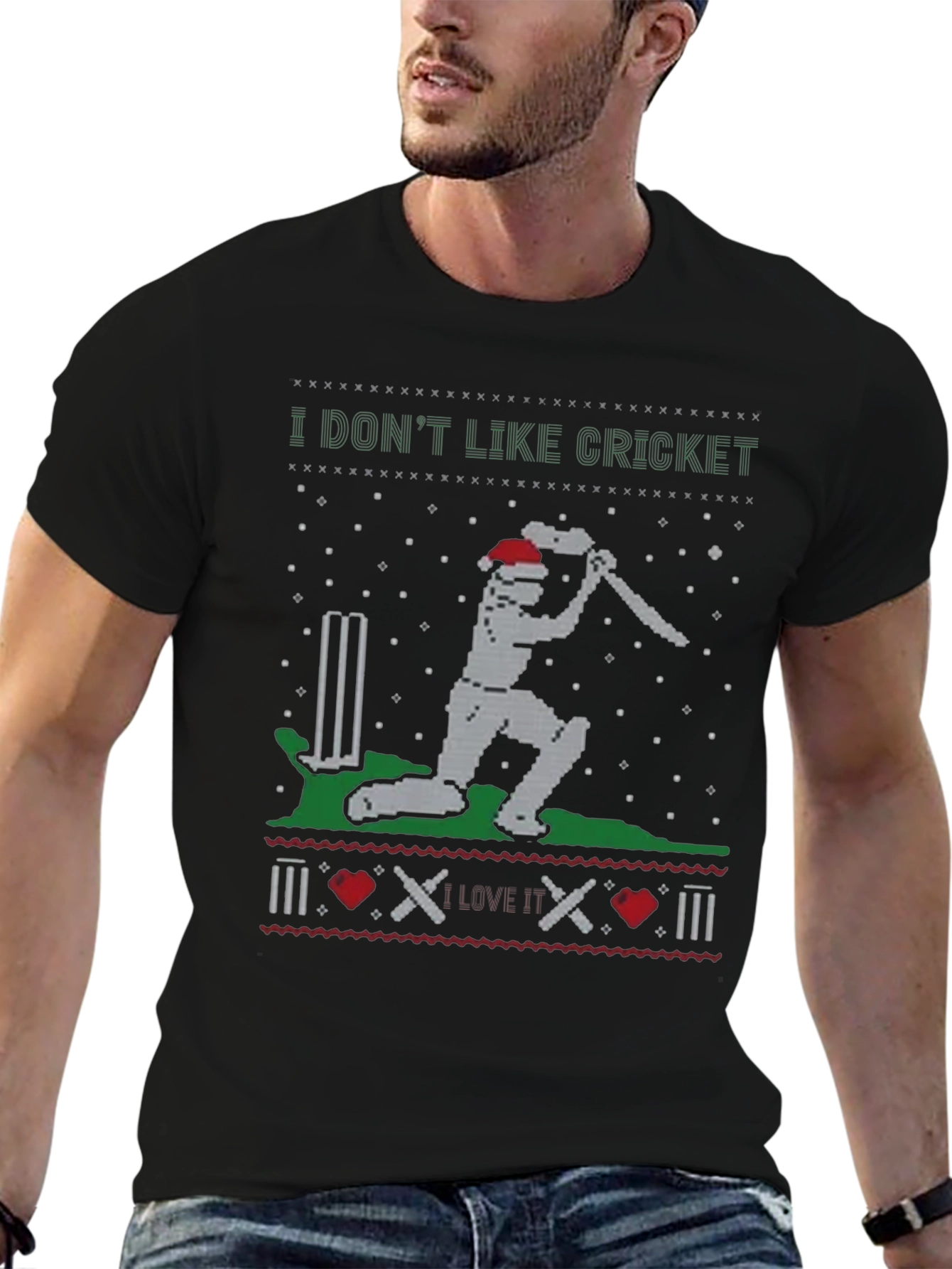 I Dont Like Cricket Funny Holiday T-Shirt
