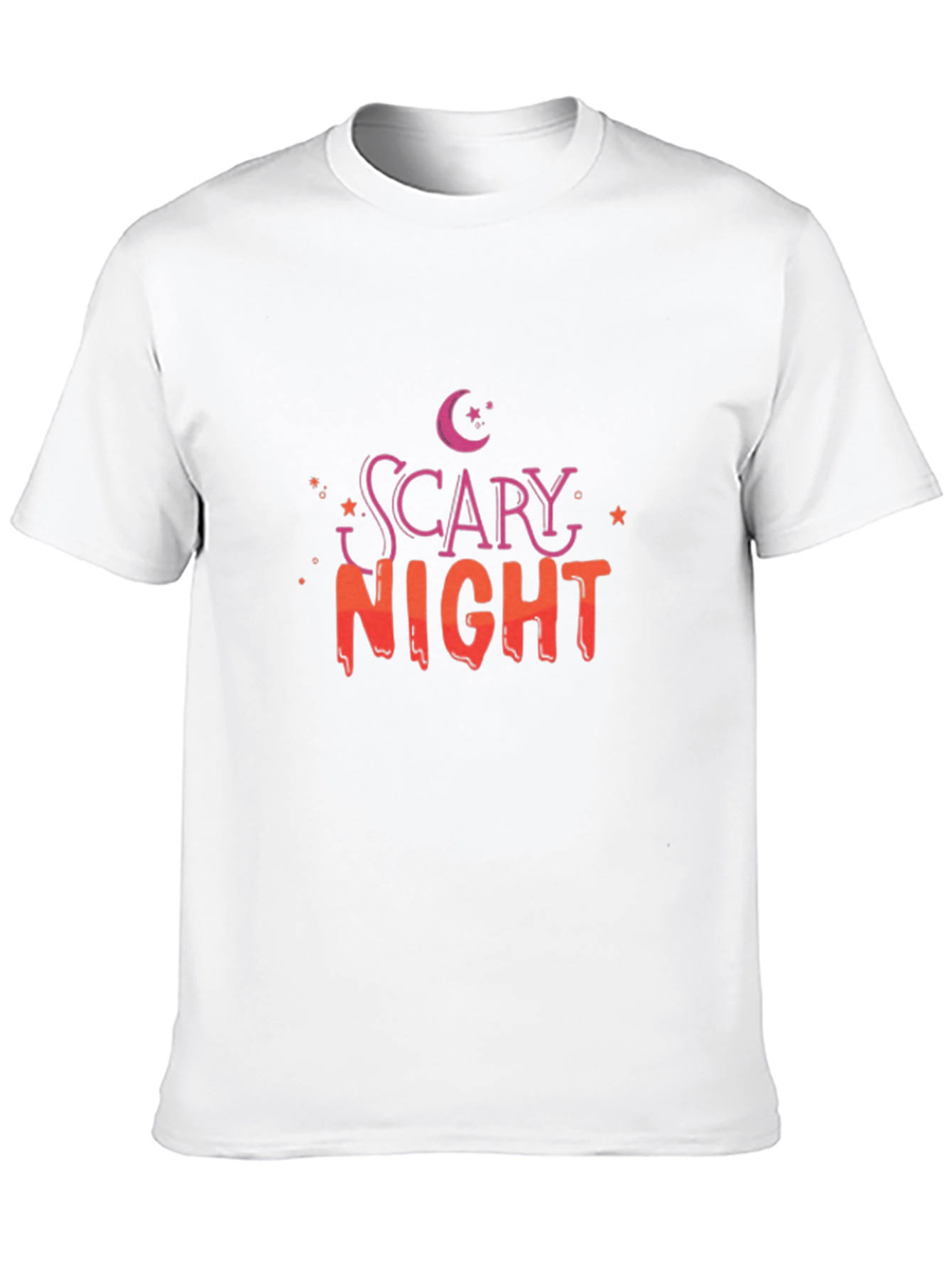 Scary Night Black Graphic Tee