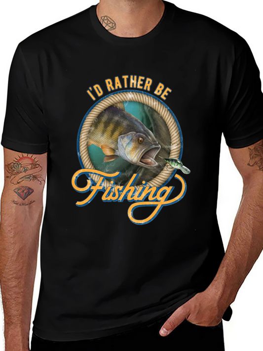 Fishing Graphic Tee - Id Rather Be Fishing!