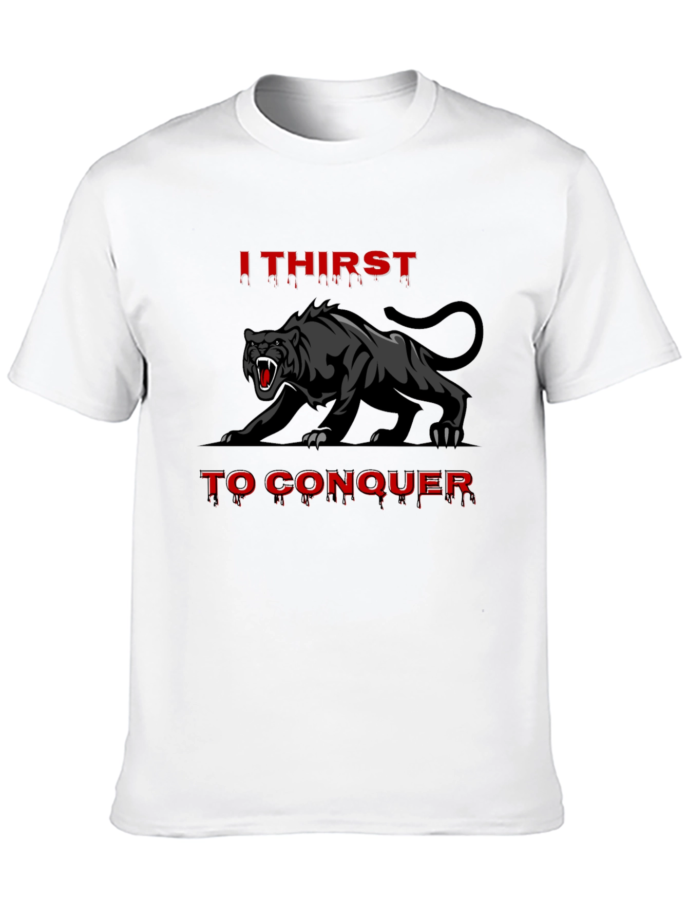I Thirst To Conquer Black Panther Graphic Tee