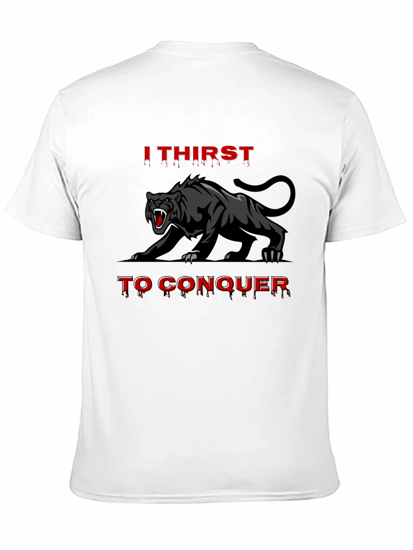 I Thirst To Conquer Black Panther Graphic Tee