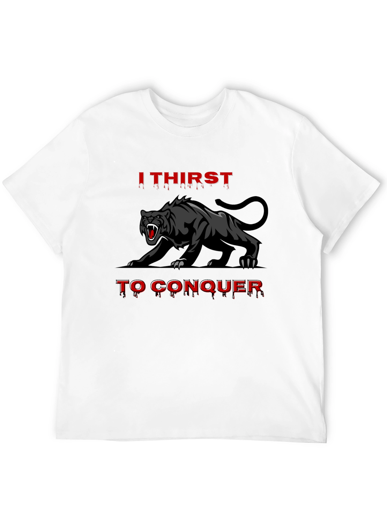 I Thirst To Conquer Black Panther Graphic Tee