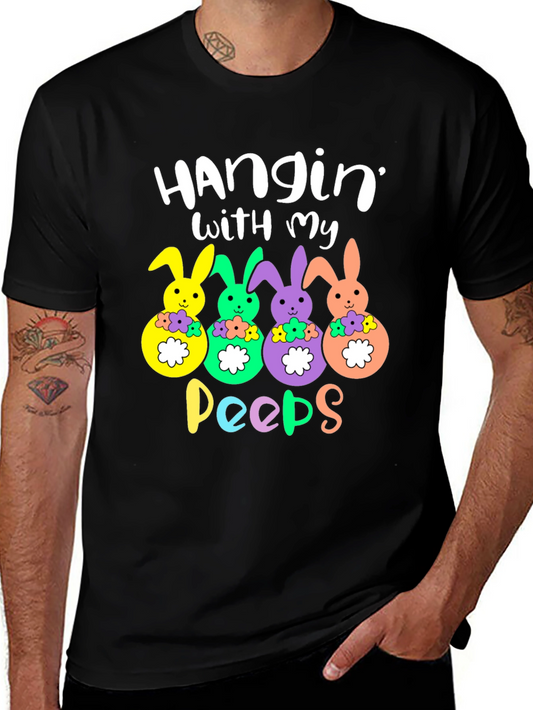 Hangin with my Peeps Easter Bunny T-Shirt