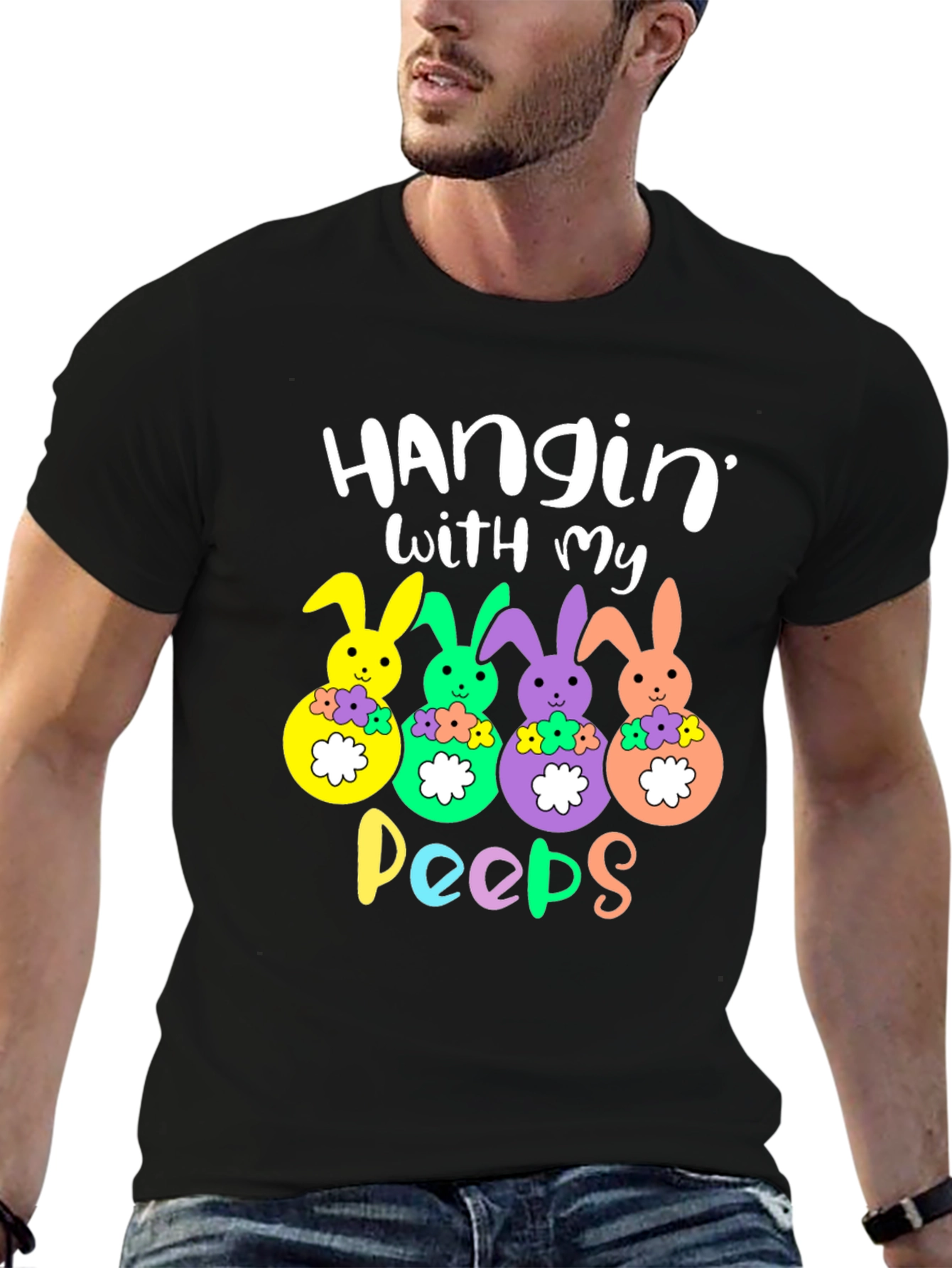 Hangin with my Peeps Easter Bunny T-Shirt