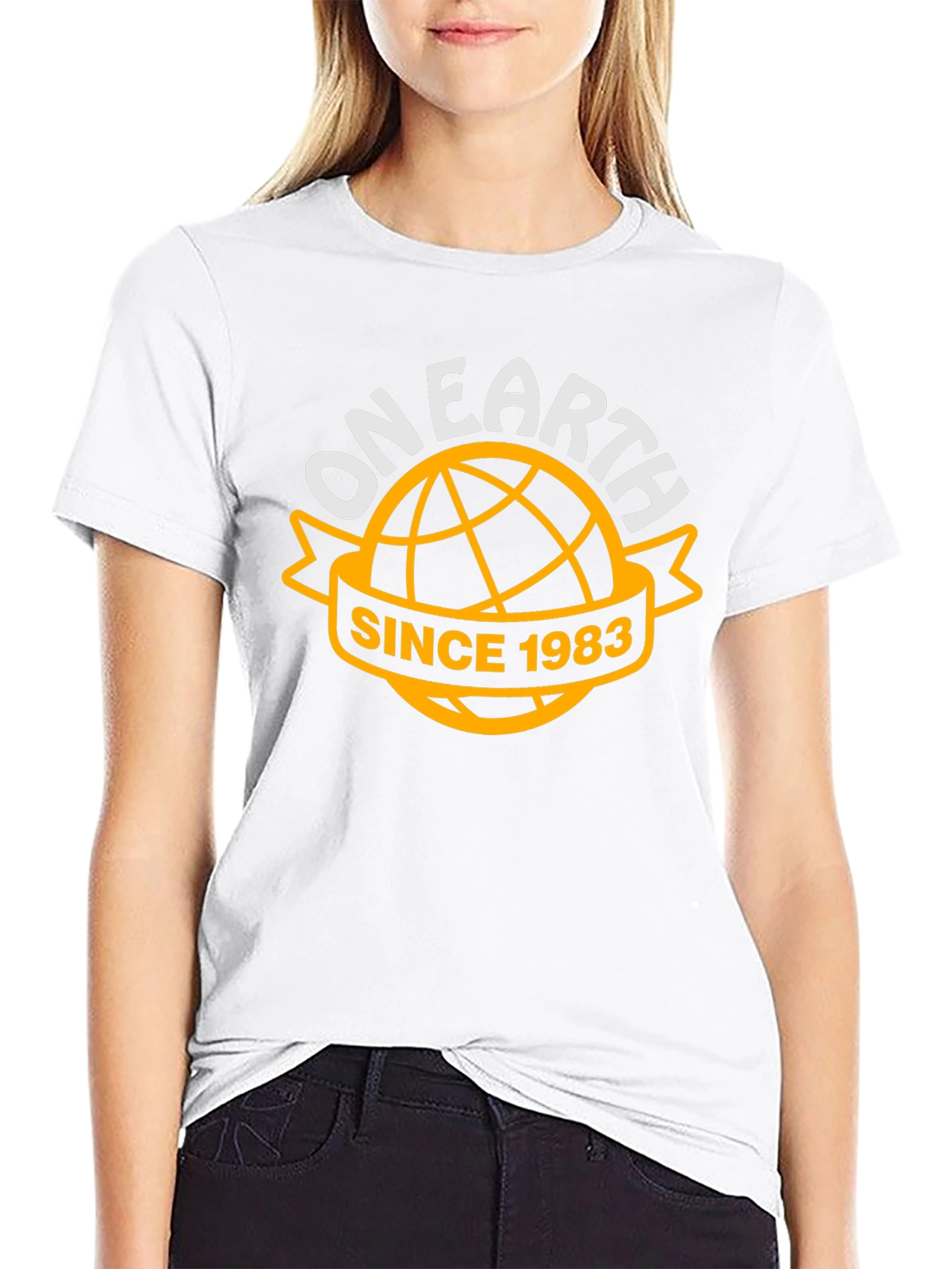 On Earth Since 1983 Black T-Shirt