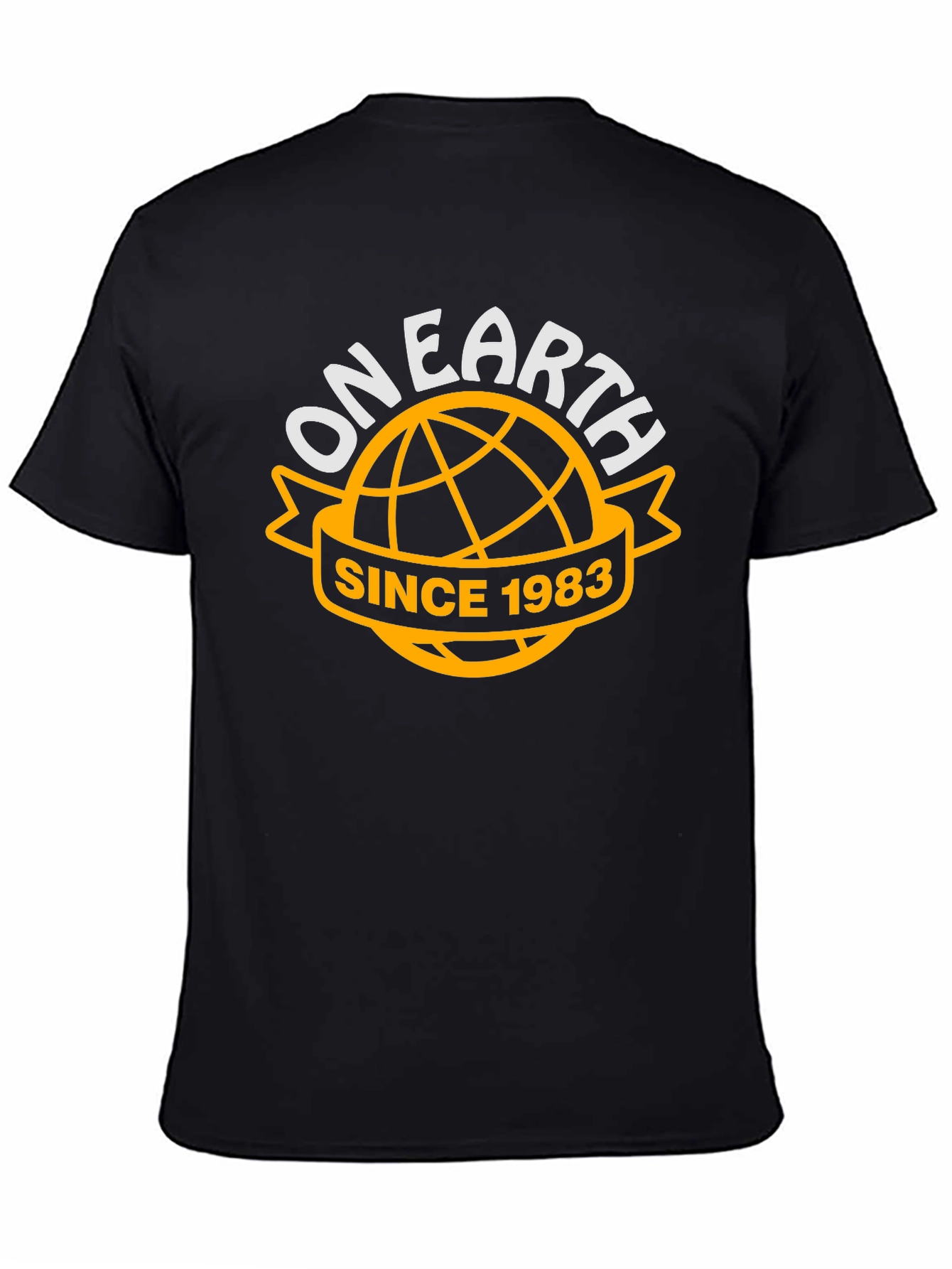 On Earth Since 1983 Black T-Shirt