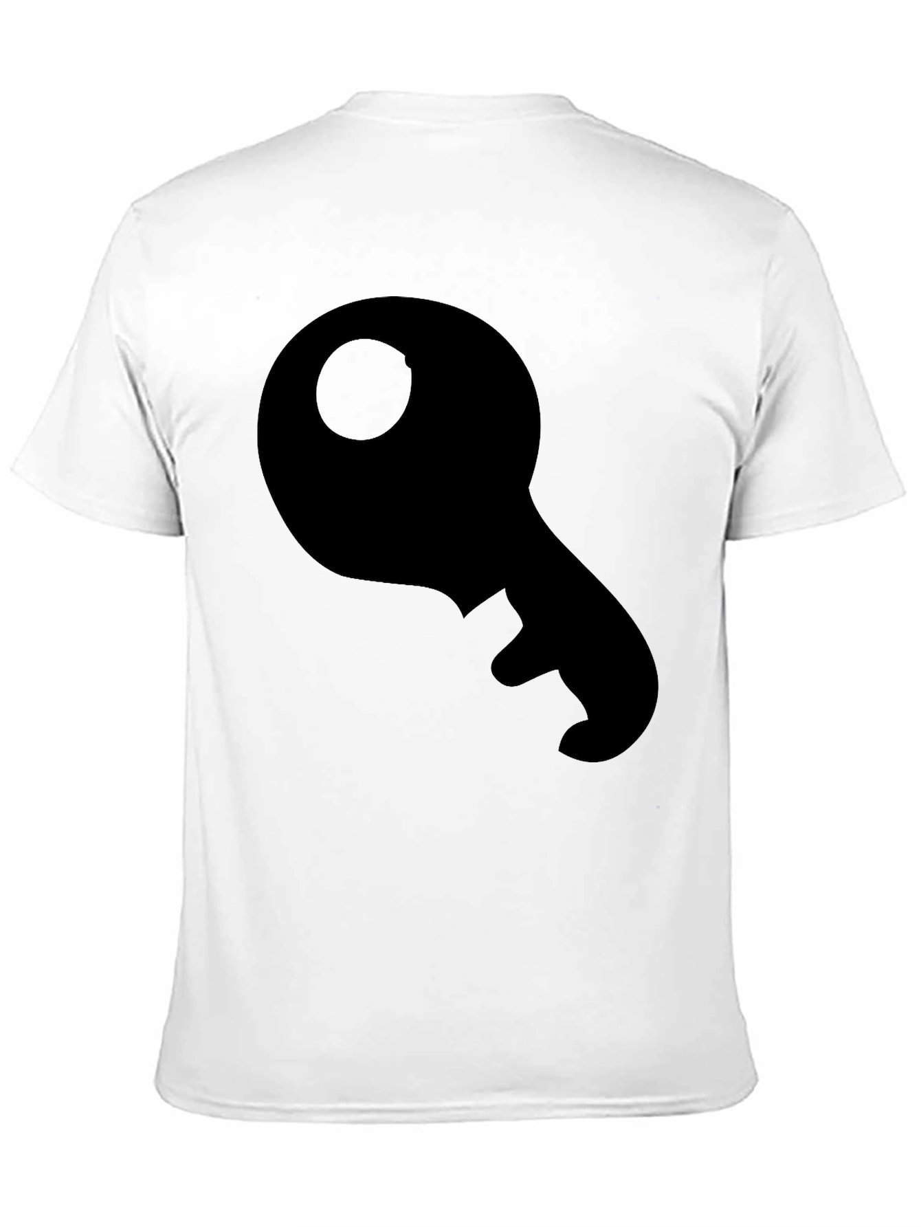 Key Graphic Tee - Black Cotton Casual Shirt