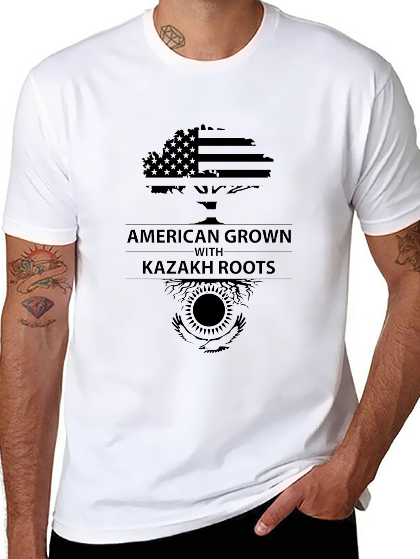 American Grown Kazakh Roots T-Shirt