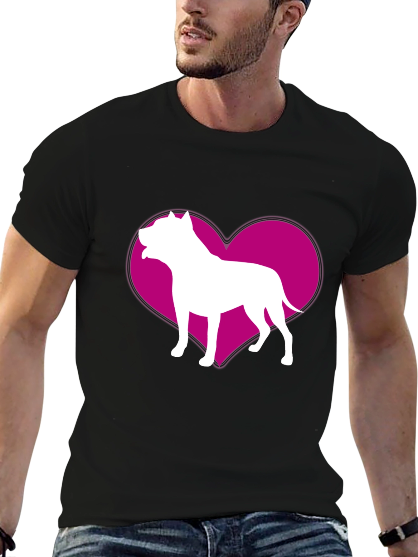 Dog Breed Heart Graphic T-Shirt