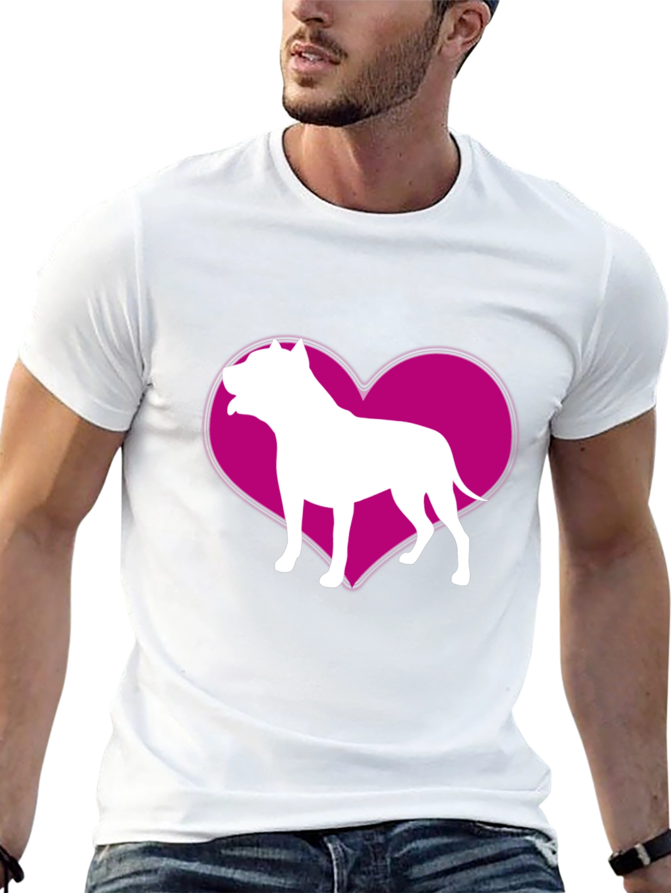 Dog Breed Heart Graphic T-Shirt