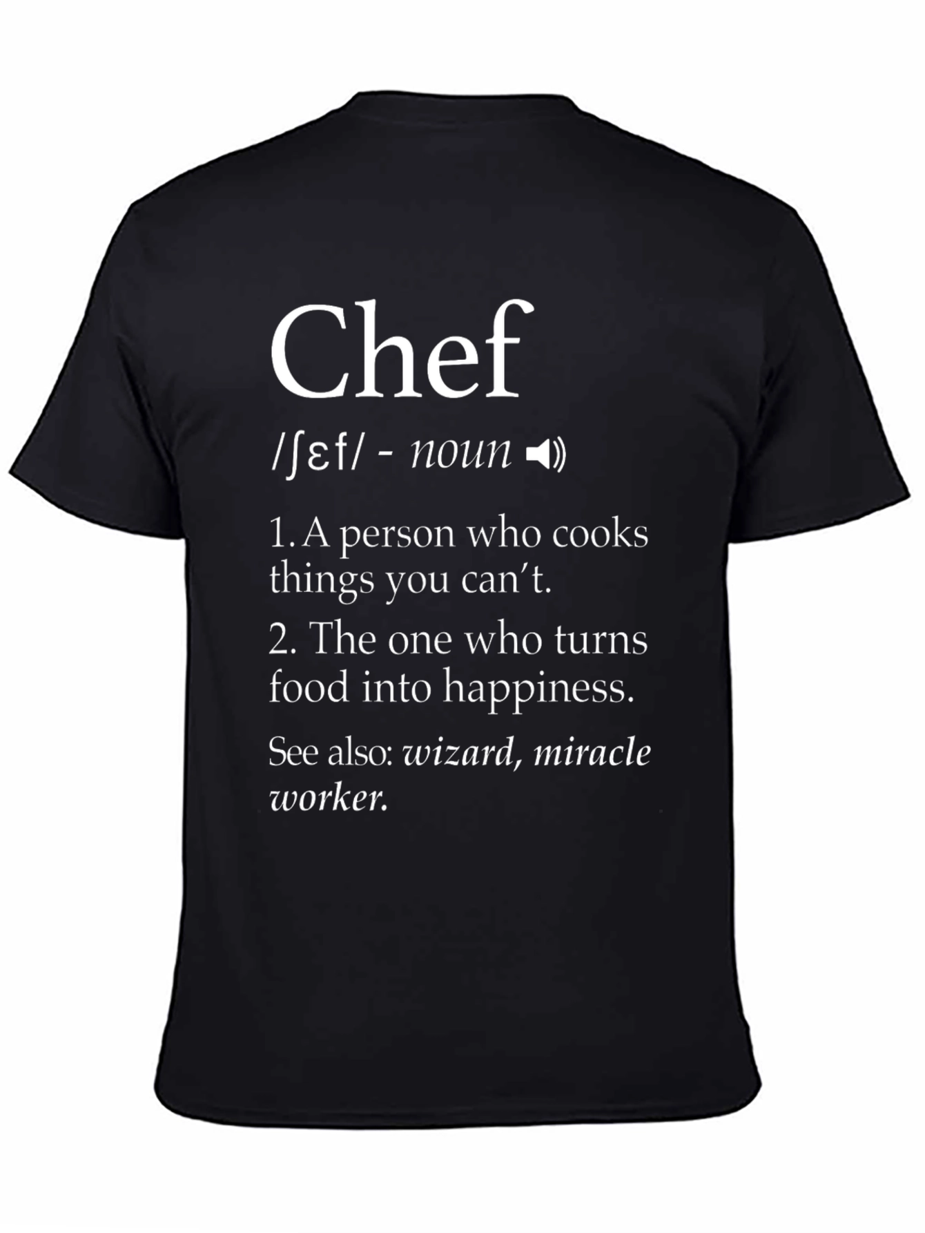 Chef Definition T-Shirt - Culinary Wizardry