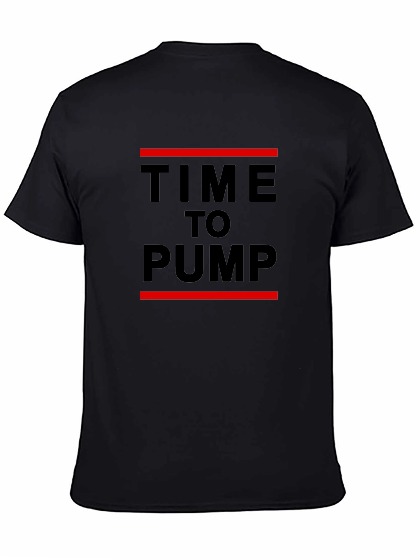 Time to Pump Black Graphic Tee