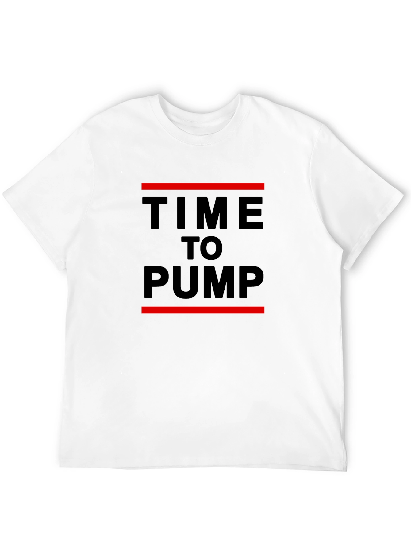 Time to Pump Black Graphic Tee