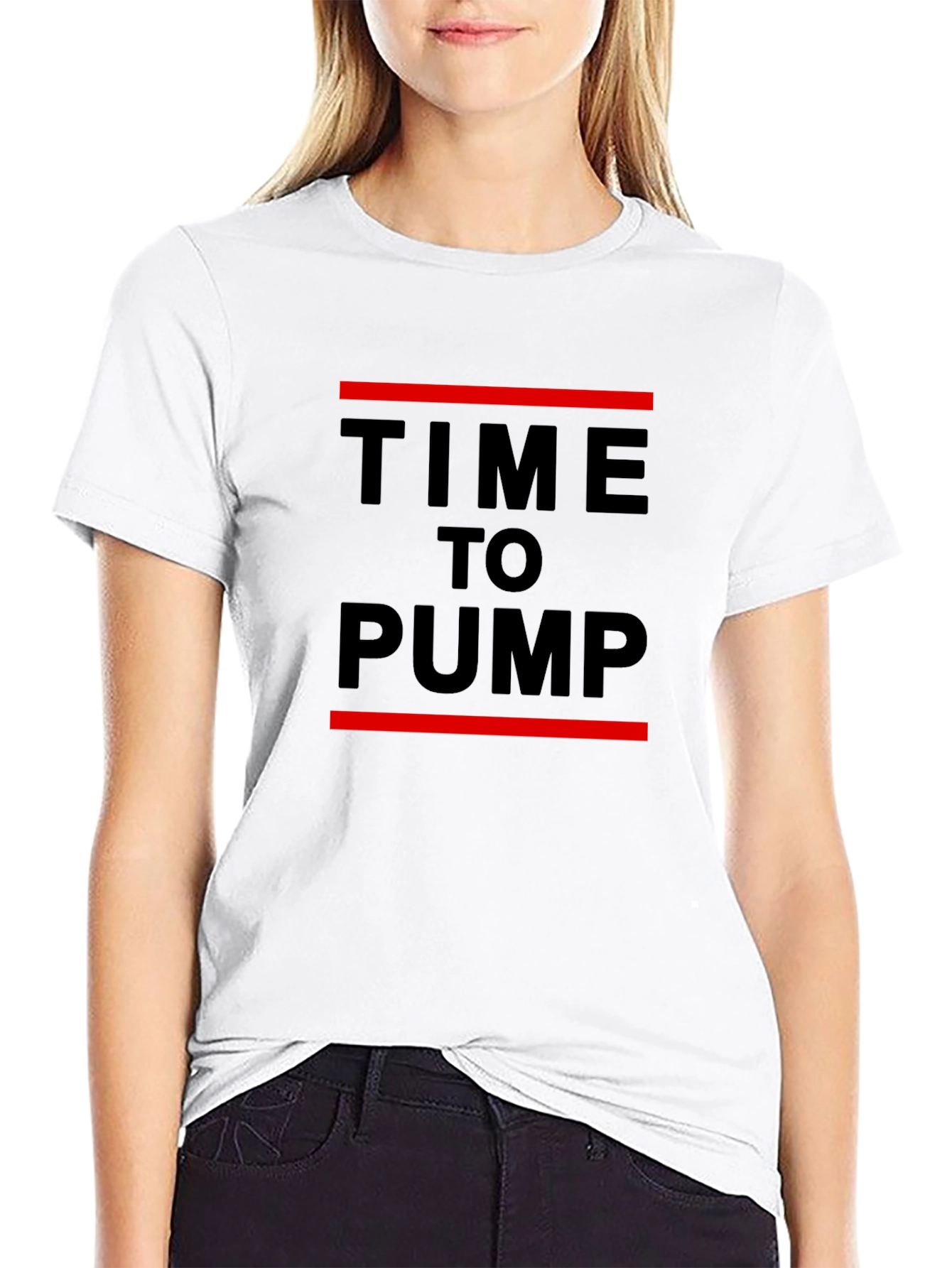 Time to Pump Black Graphic Tee