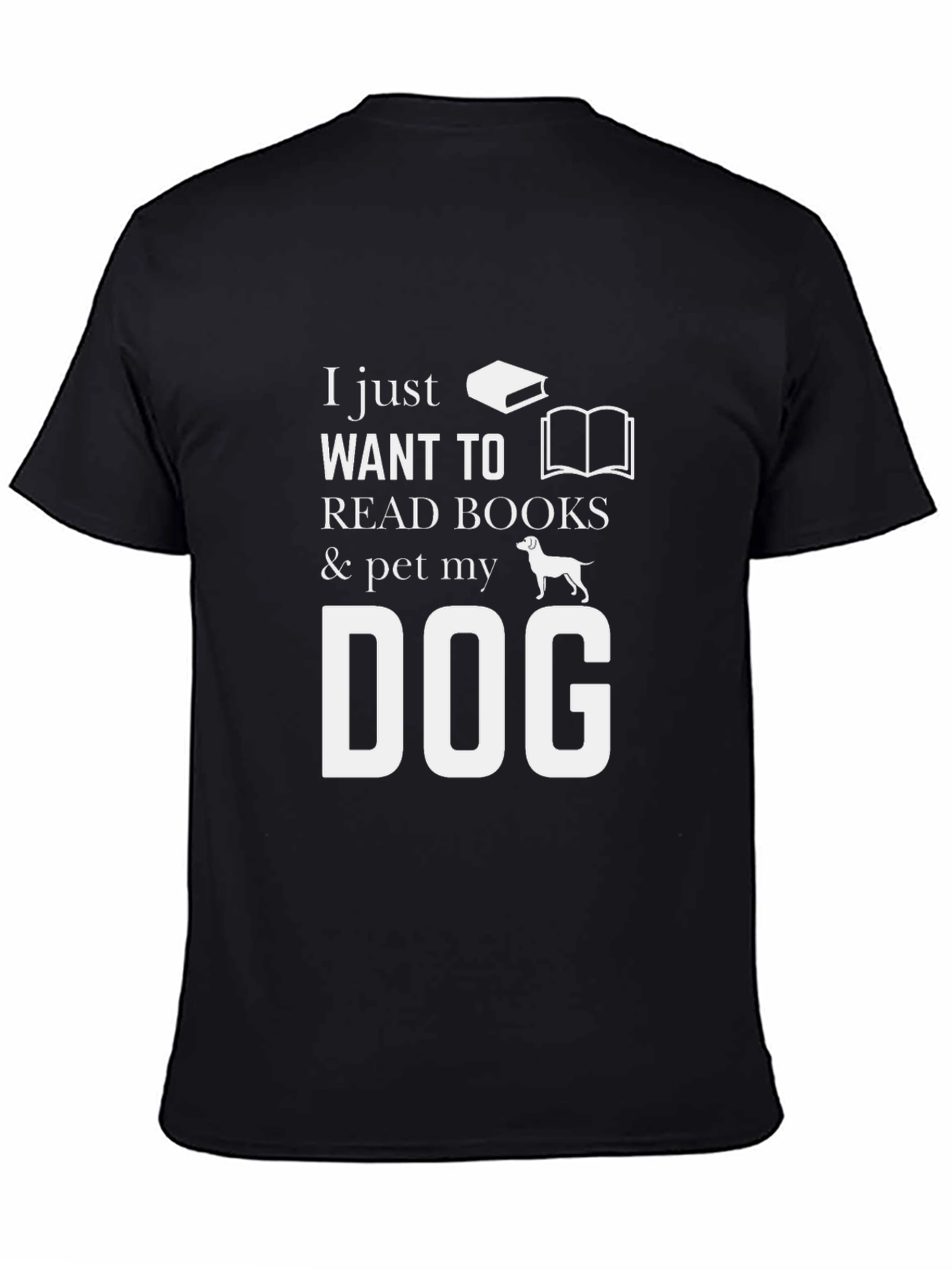 Book Lover & Dog Petting T-Shirt