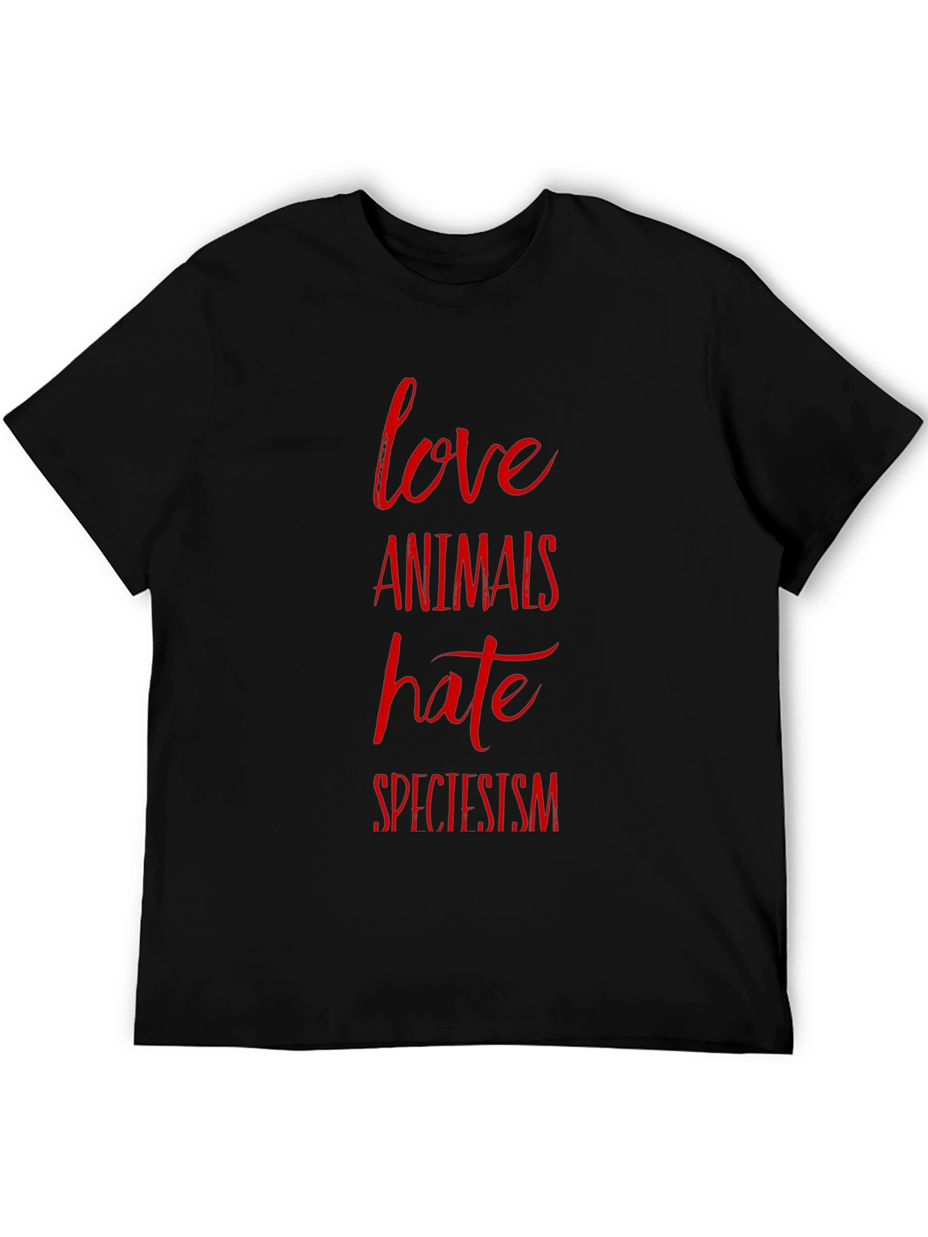 Love Animals Hate Speciesism Graphic Tee
