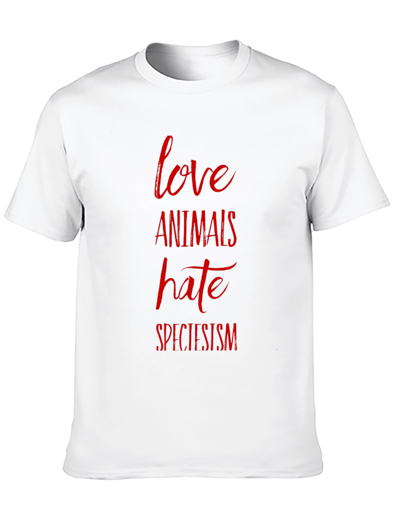 Love Animals Hate Speciesism Graphic Tee
