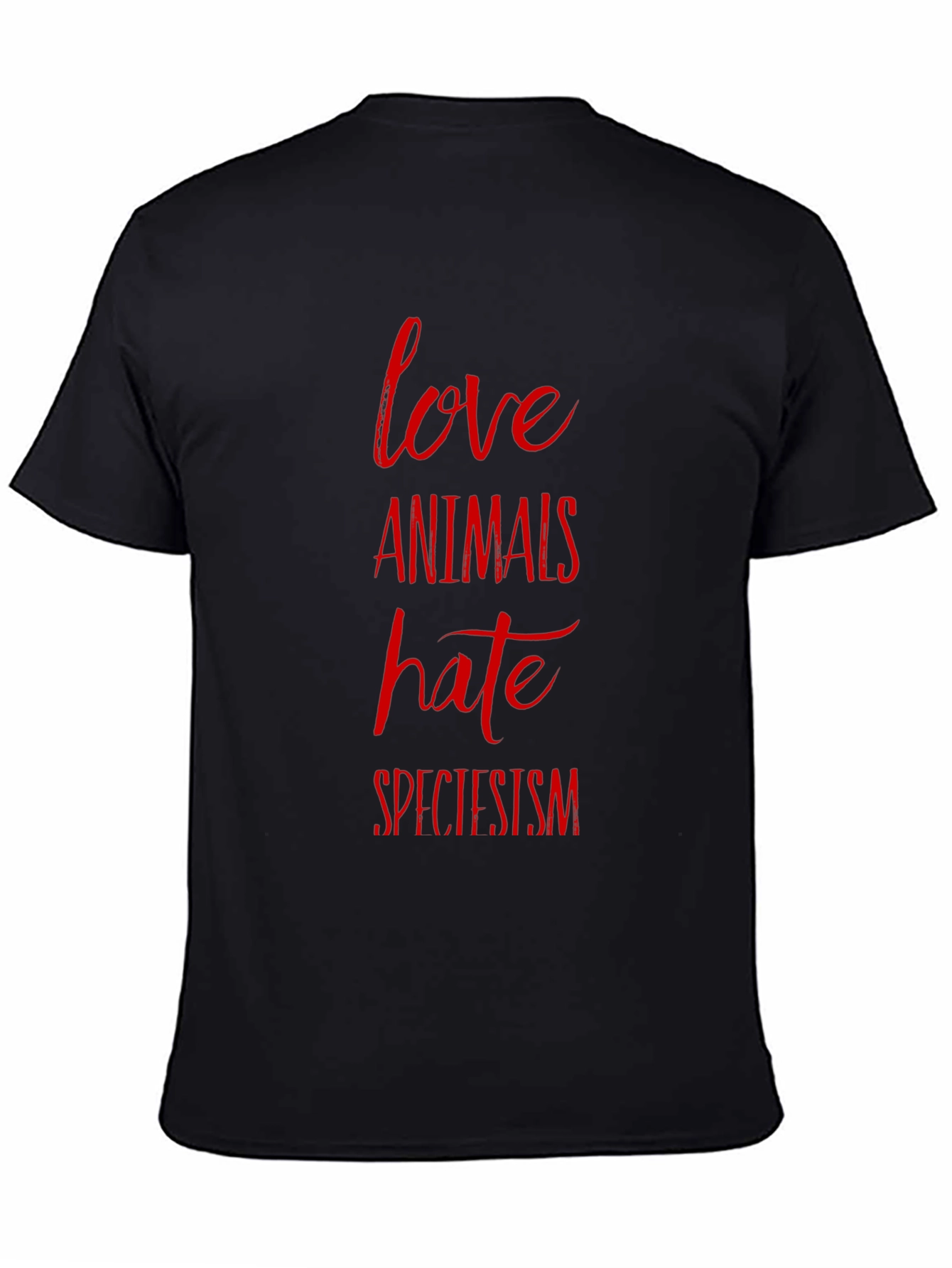 Love Animals Hate Speciesism Graphic Tee