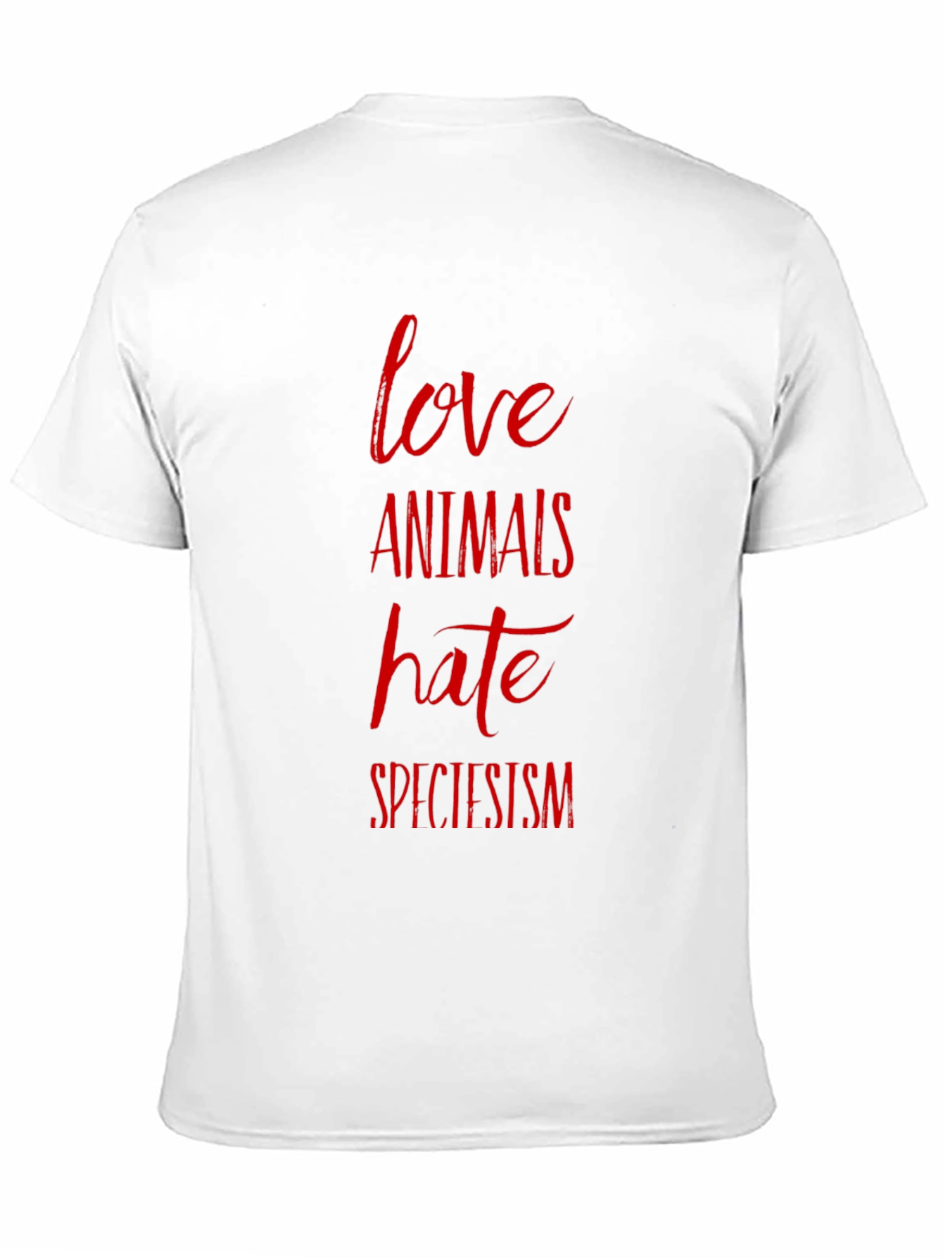 Love Animals Hate Speciesism Graphic Tee