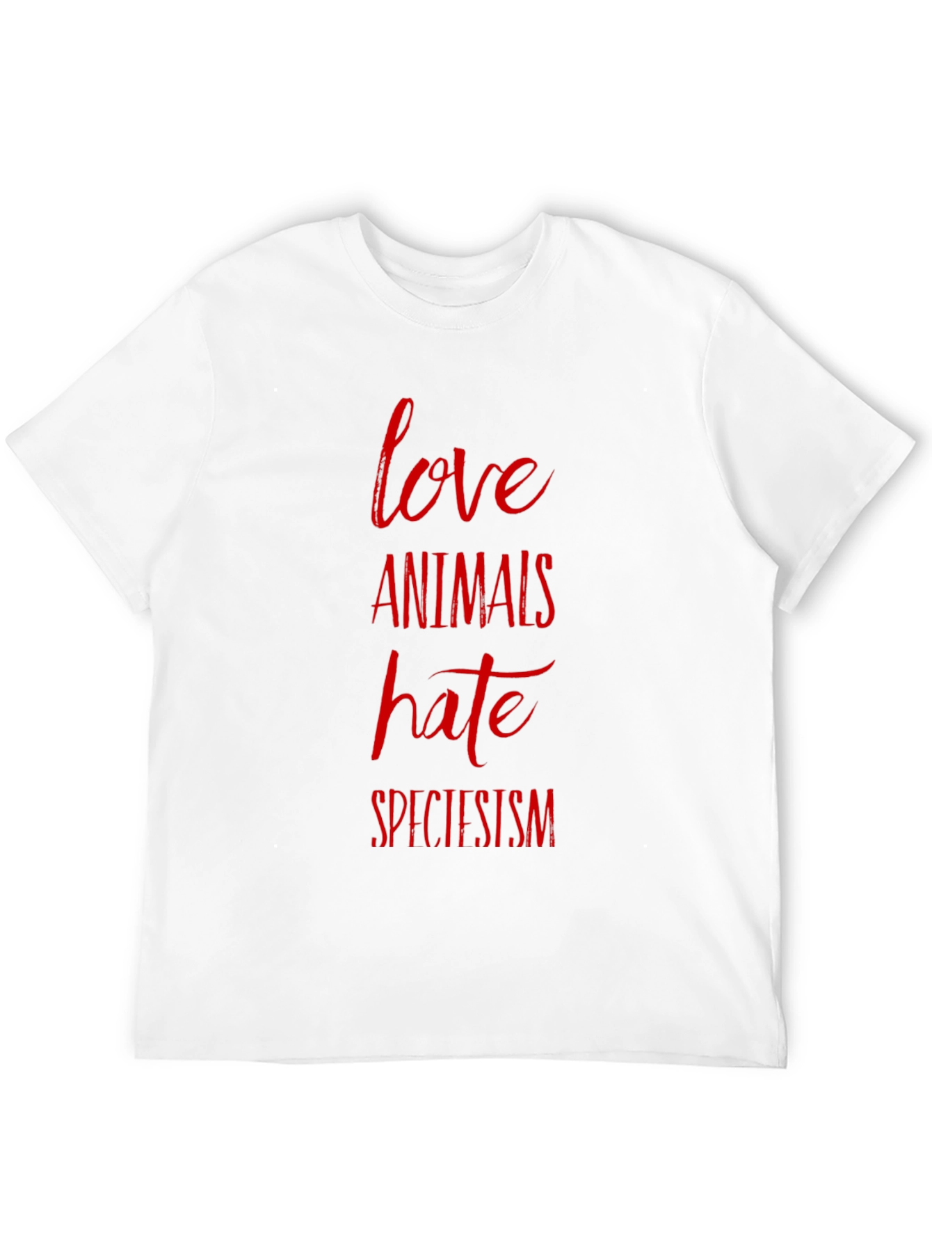 Love Animals Hate Speciesism Graphic Tee