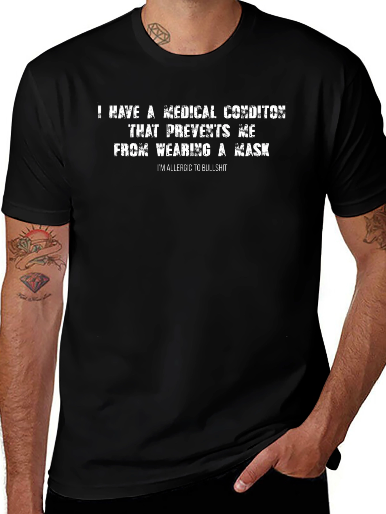 Funny Medical Condition T-Shirt - Anti Mask