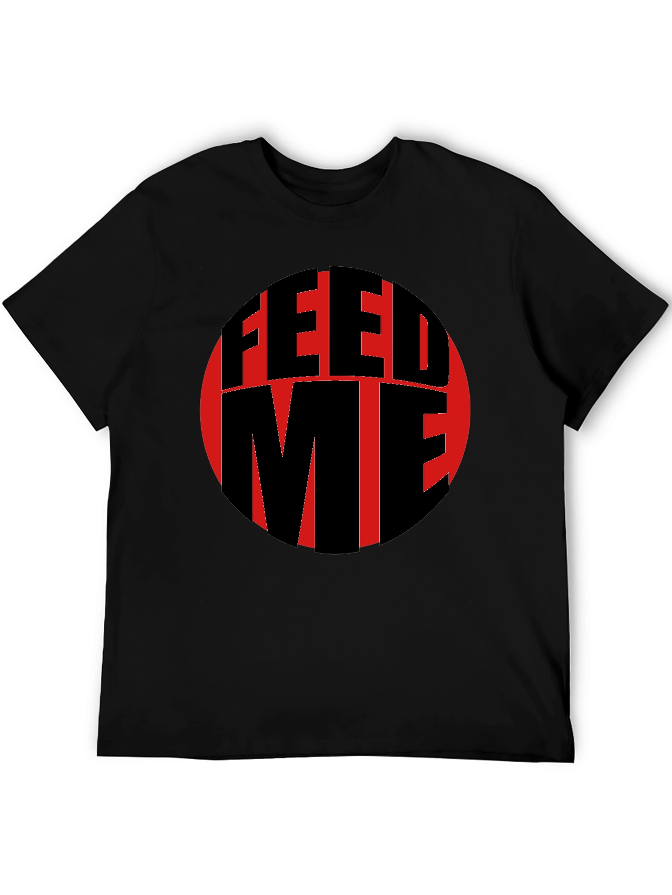 Feed Me Graphic T-Shirt - Black