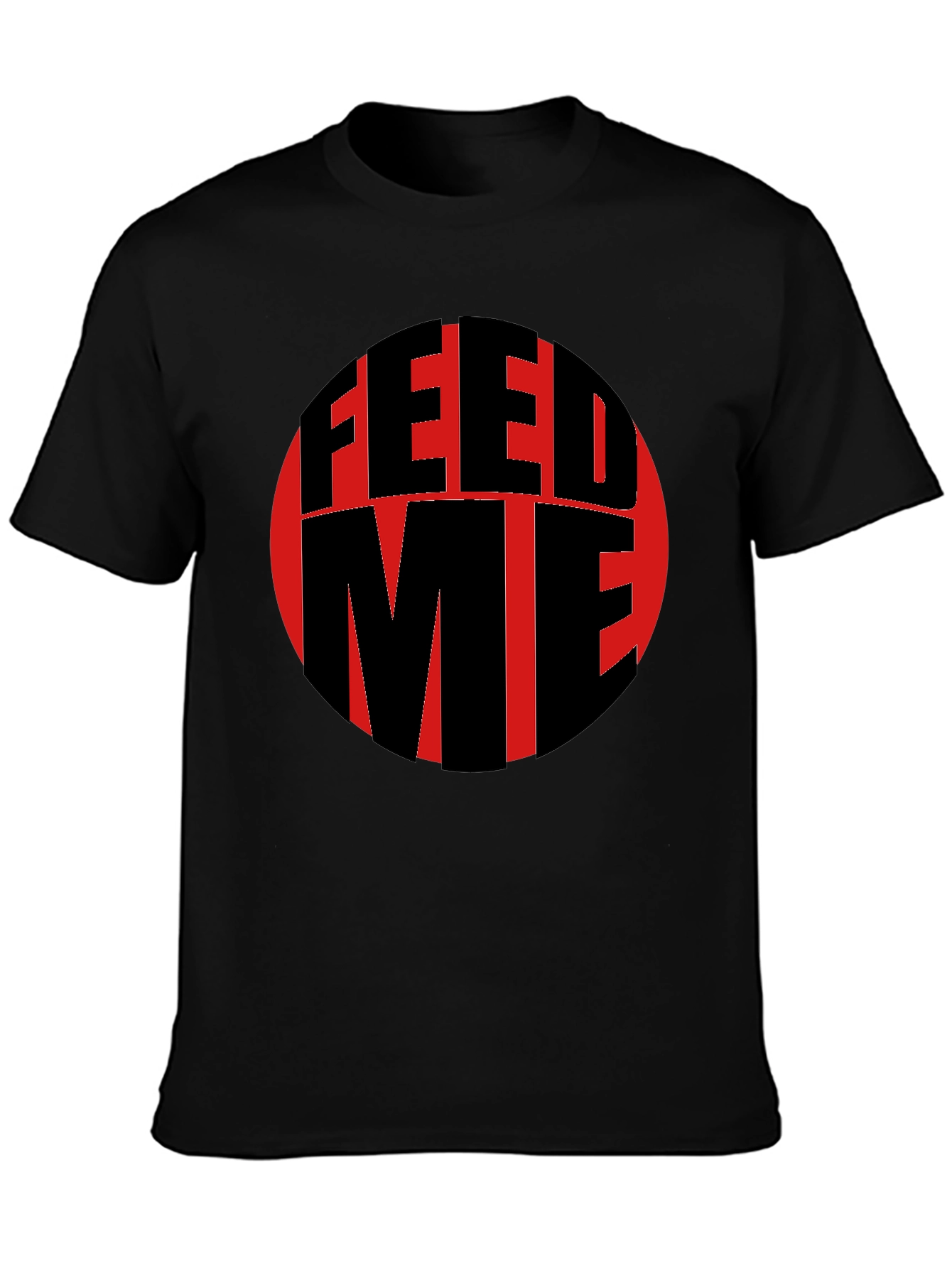 Feed Me Graphic T-Shirt - Black