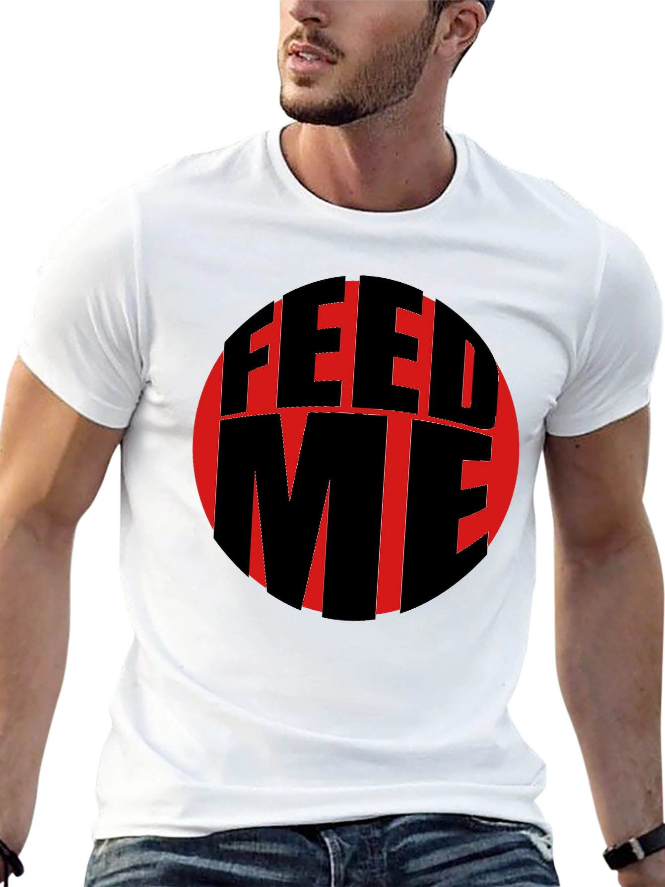 Feed Me Graphic T-Shirt - Black