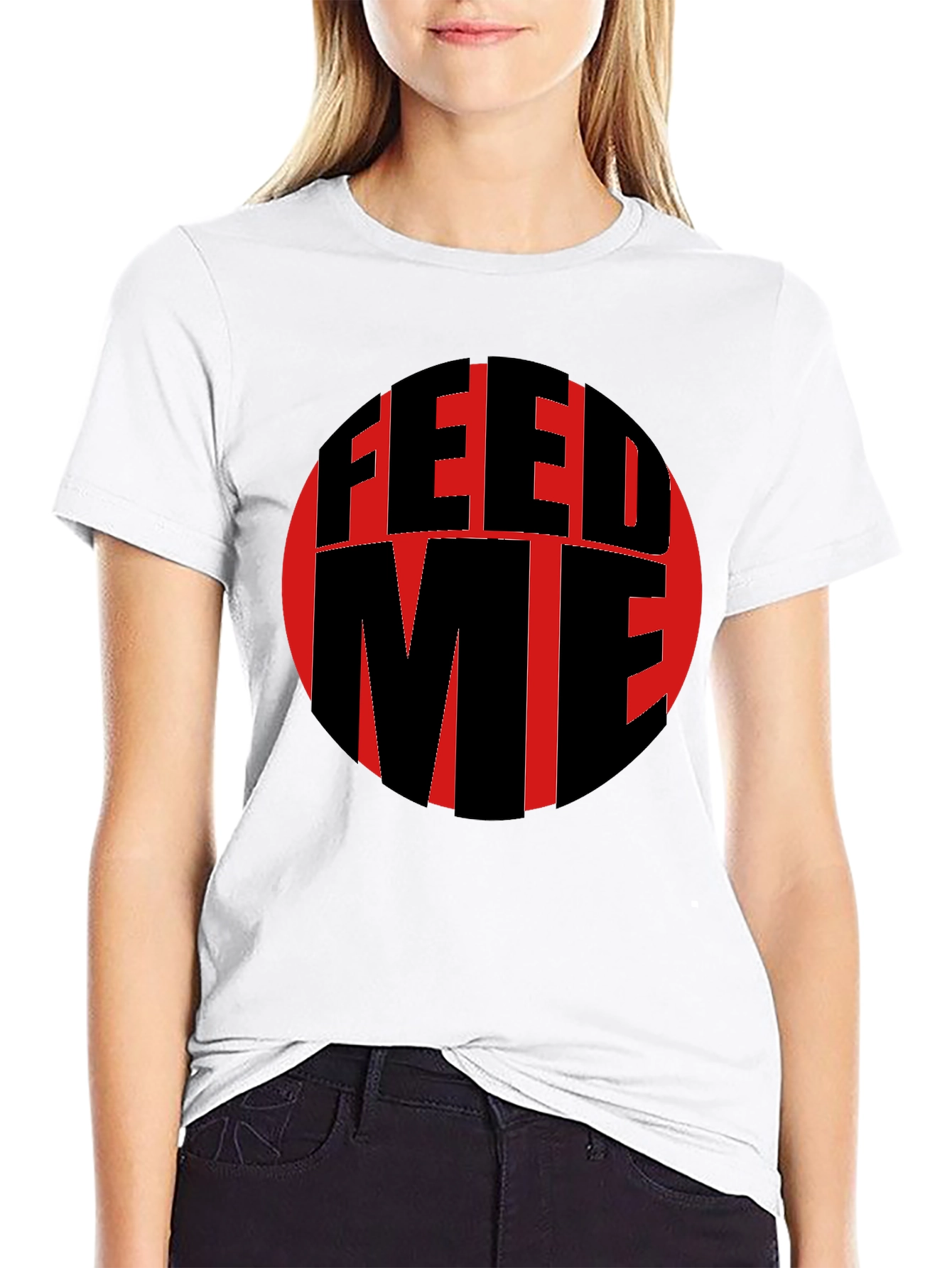 Feed Me Graphic T-Shirt - Black