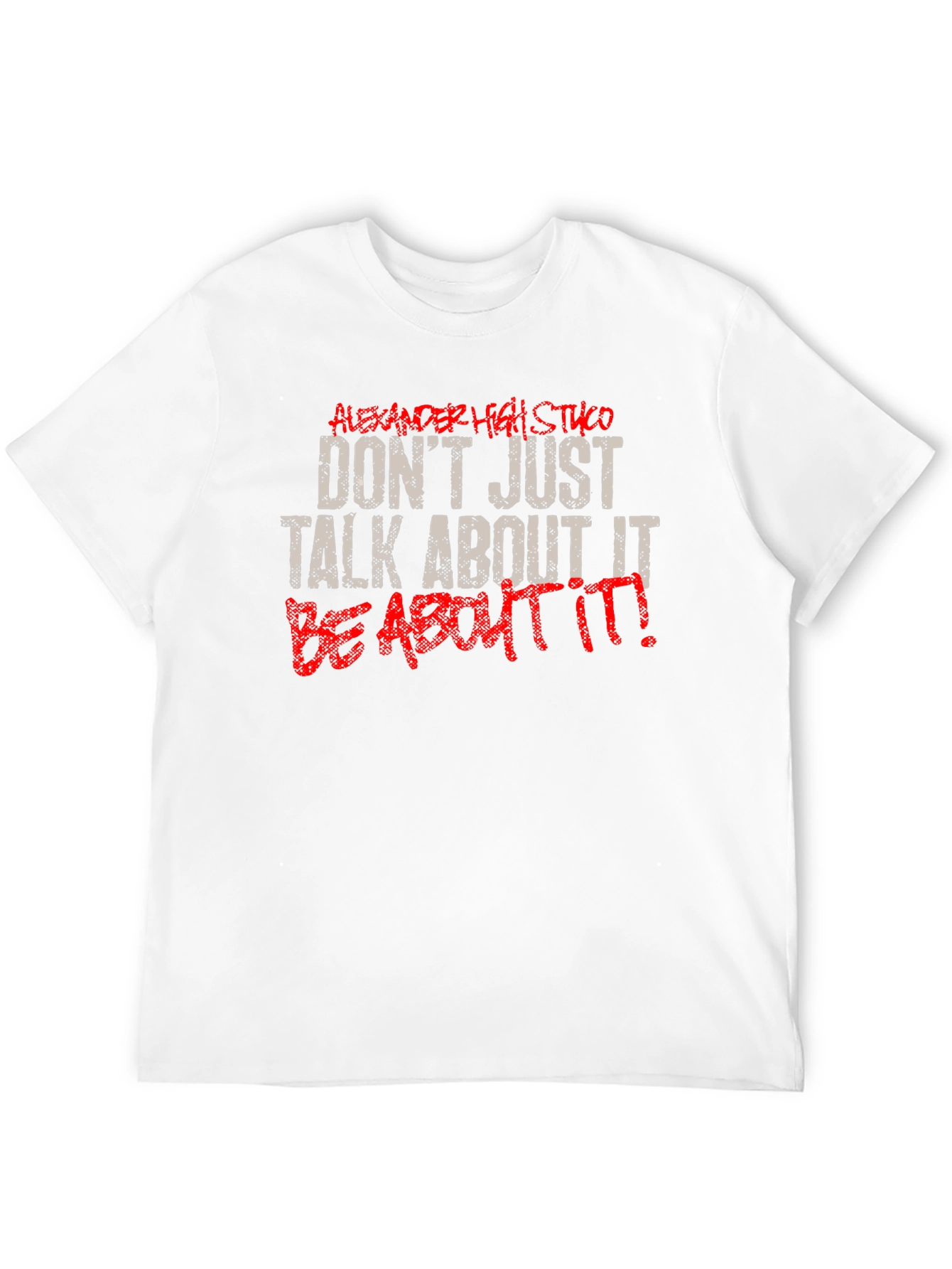 Motivational Be About It Black Graphic Tee