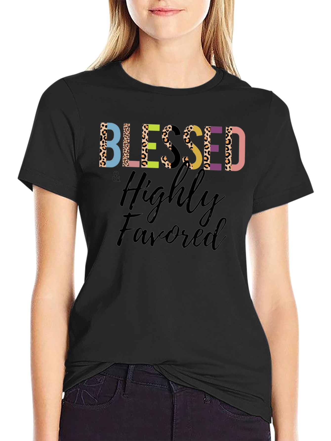 Blessed & Highly Favored Graphic Tee