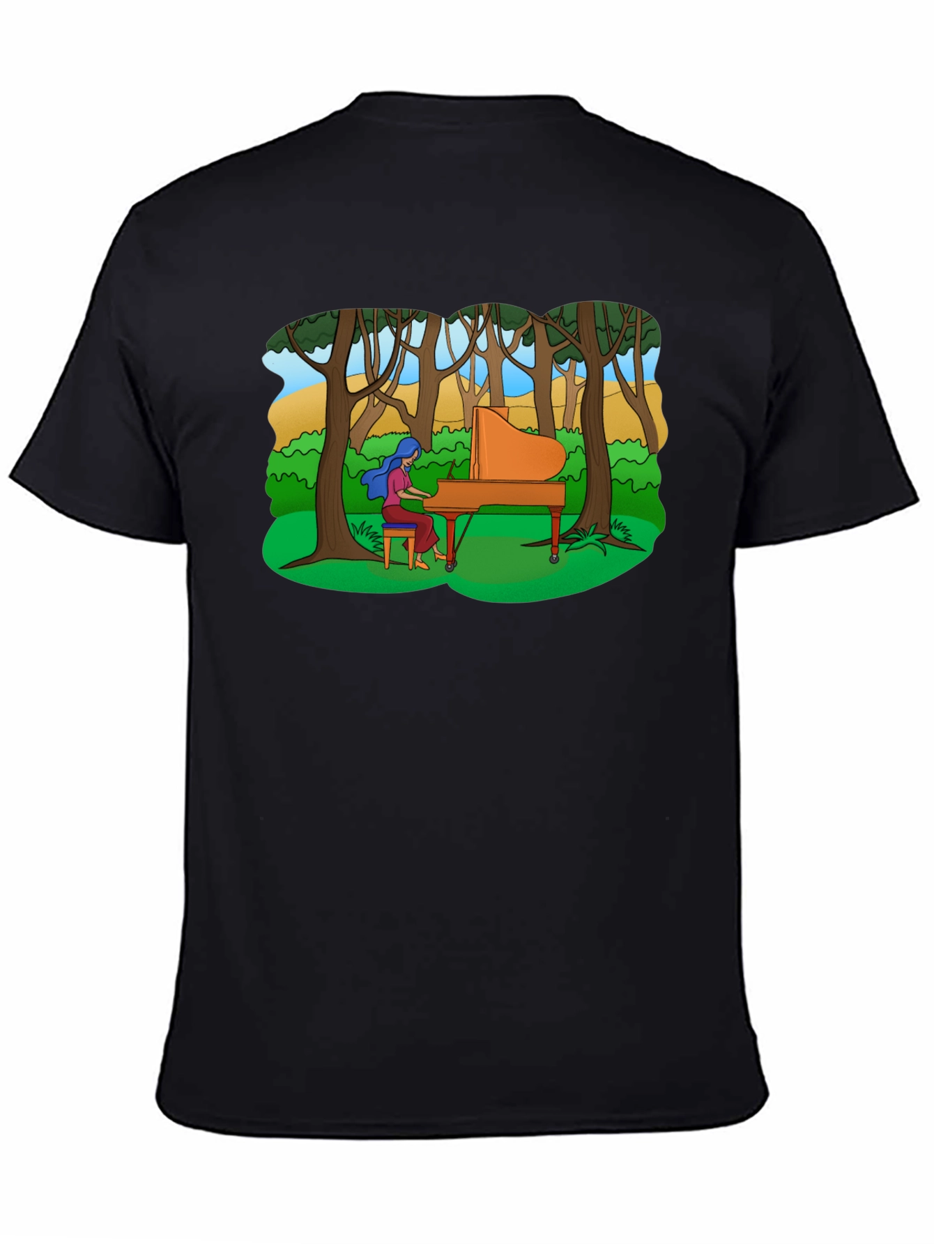 Piano in the Woods Graphic Tee