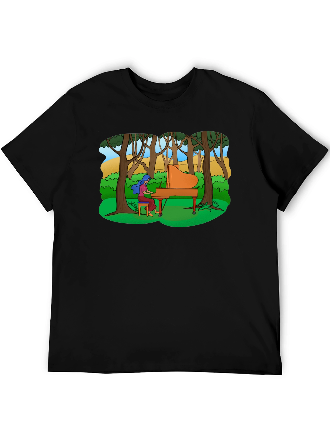 Piano in the Woods Graphic Tee