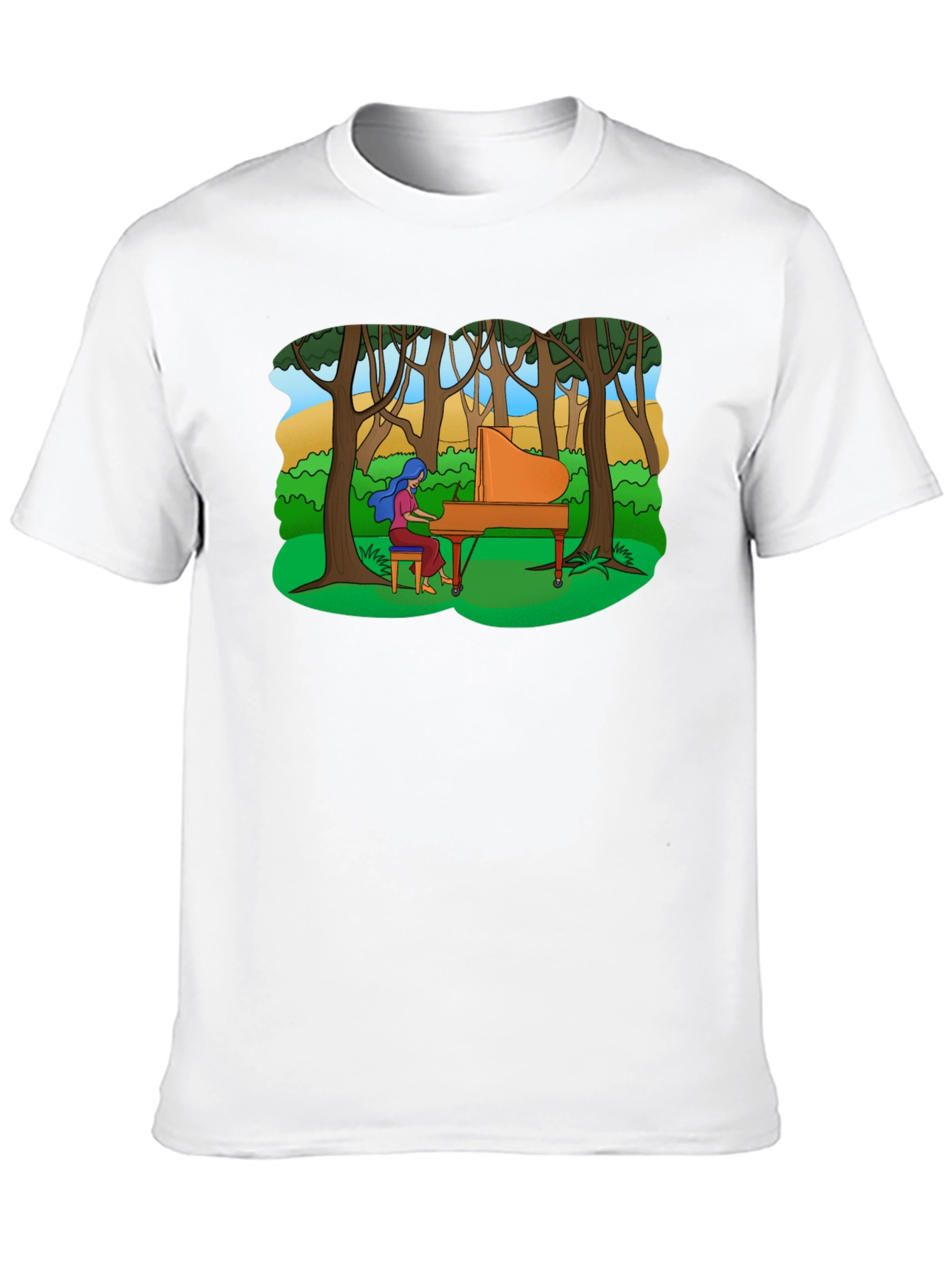 Piano in the Woods Graphic Tee