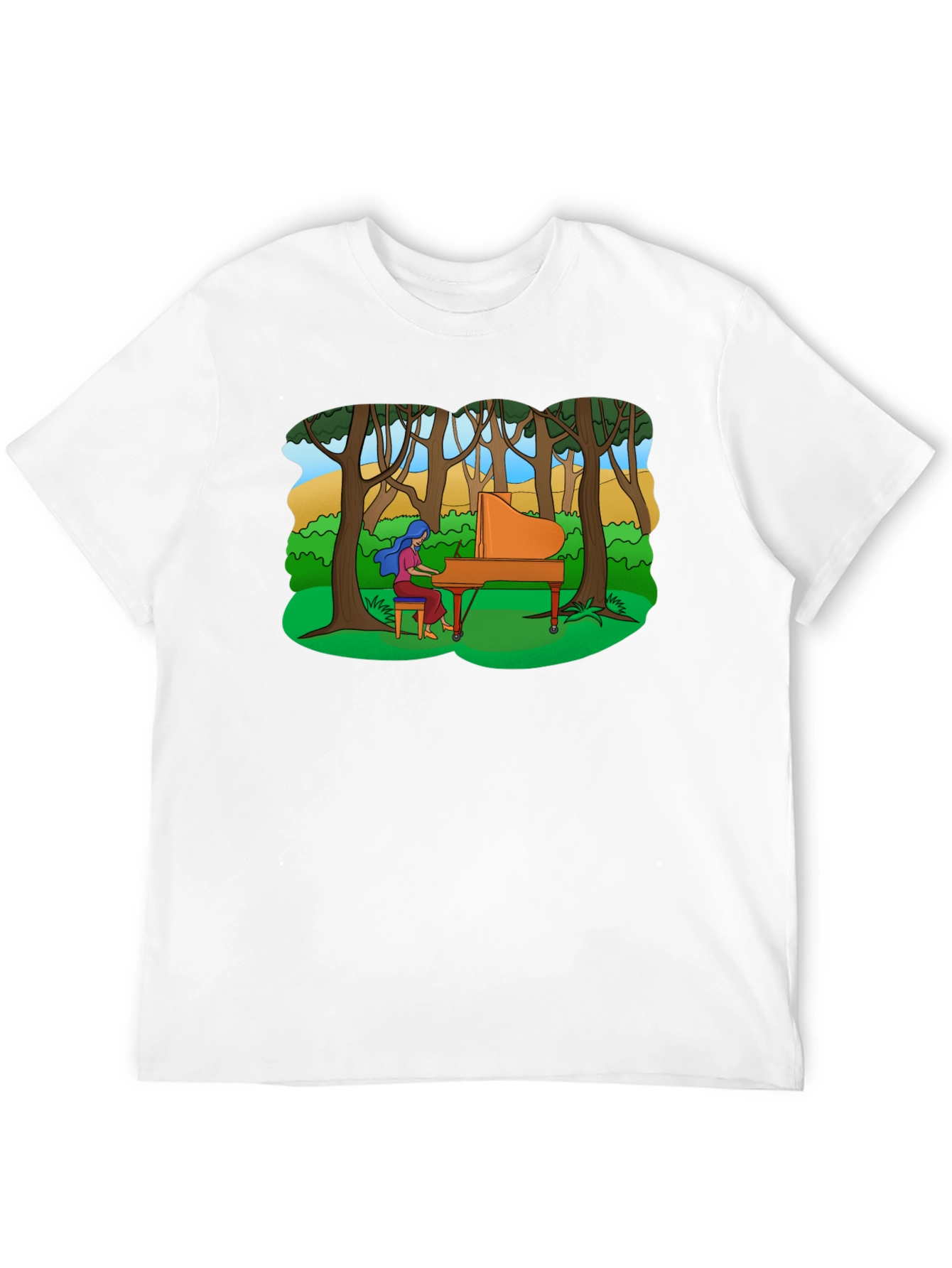 Piano in the Woods Graphic Tee