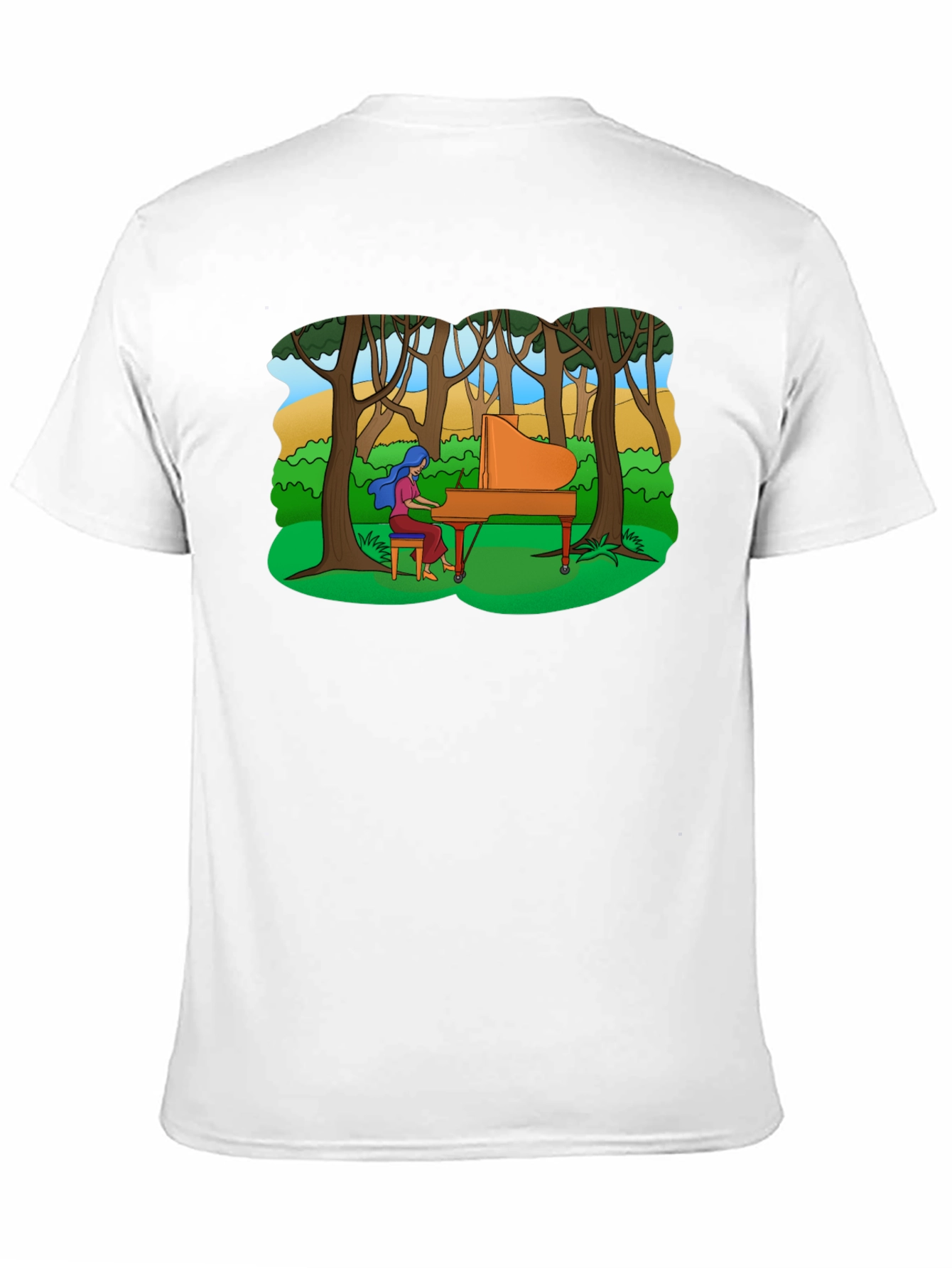 Piano in the Woods Graphic Tee