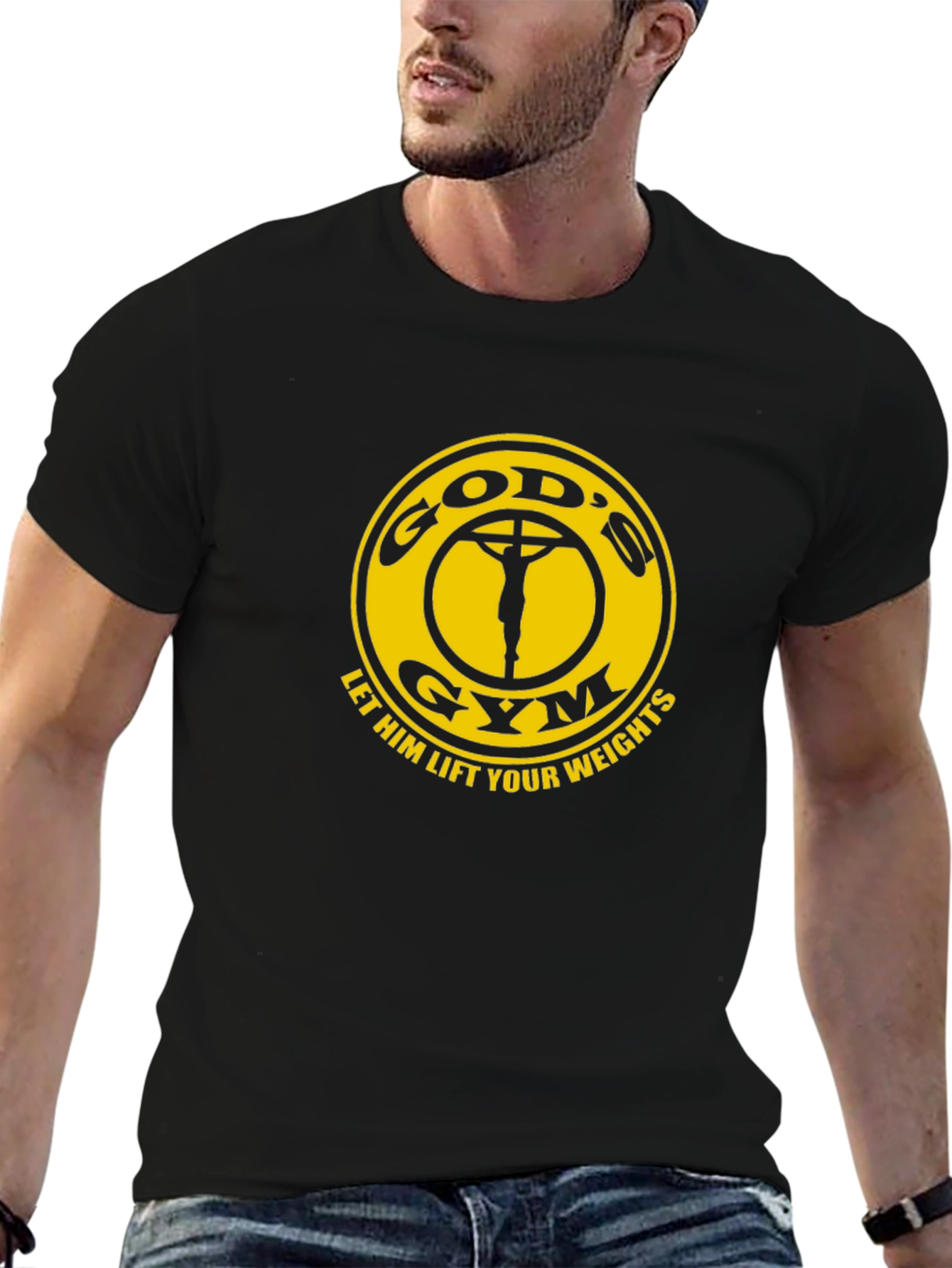 Gods Gym T-Shirt - Lift Your Weights