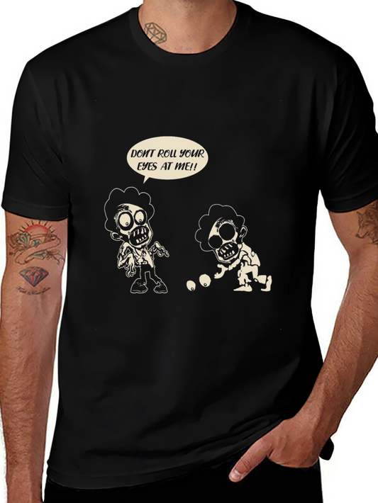 Zombie Eye-Rolling T-Shirt: Funny Graphic Tee