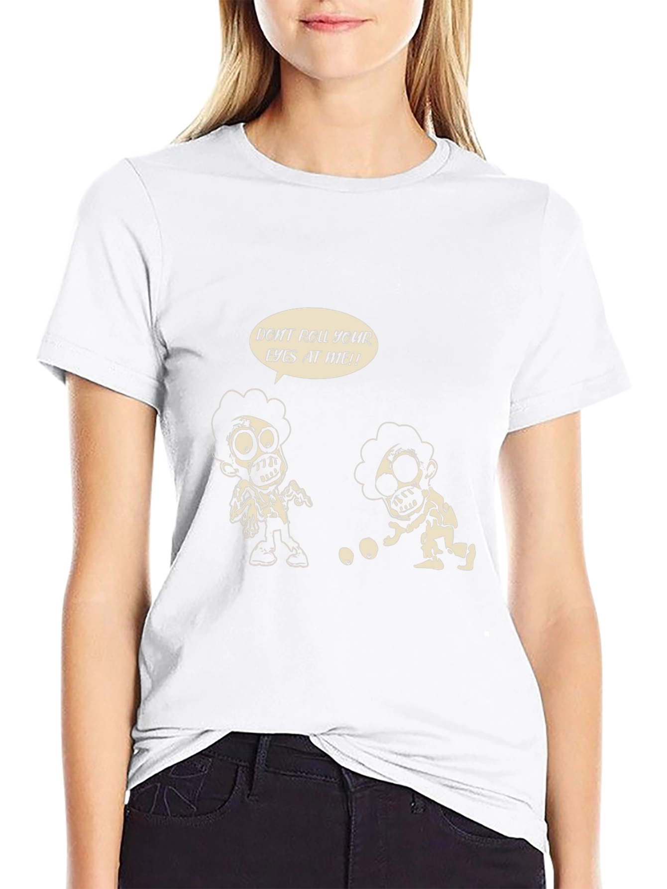 Zombie Eye-Rolling T-Shirt: Funny Graphic Tee