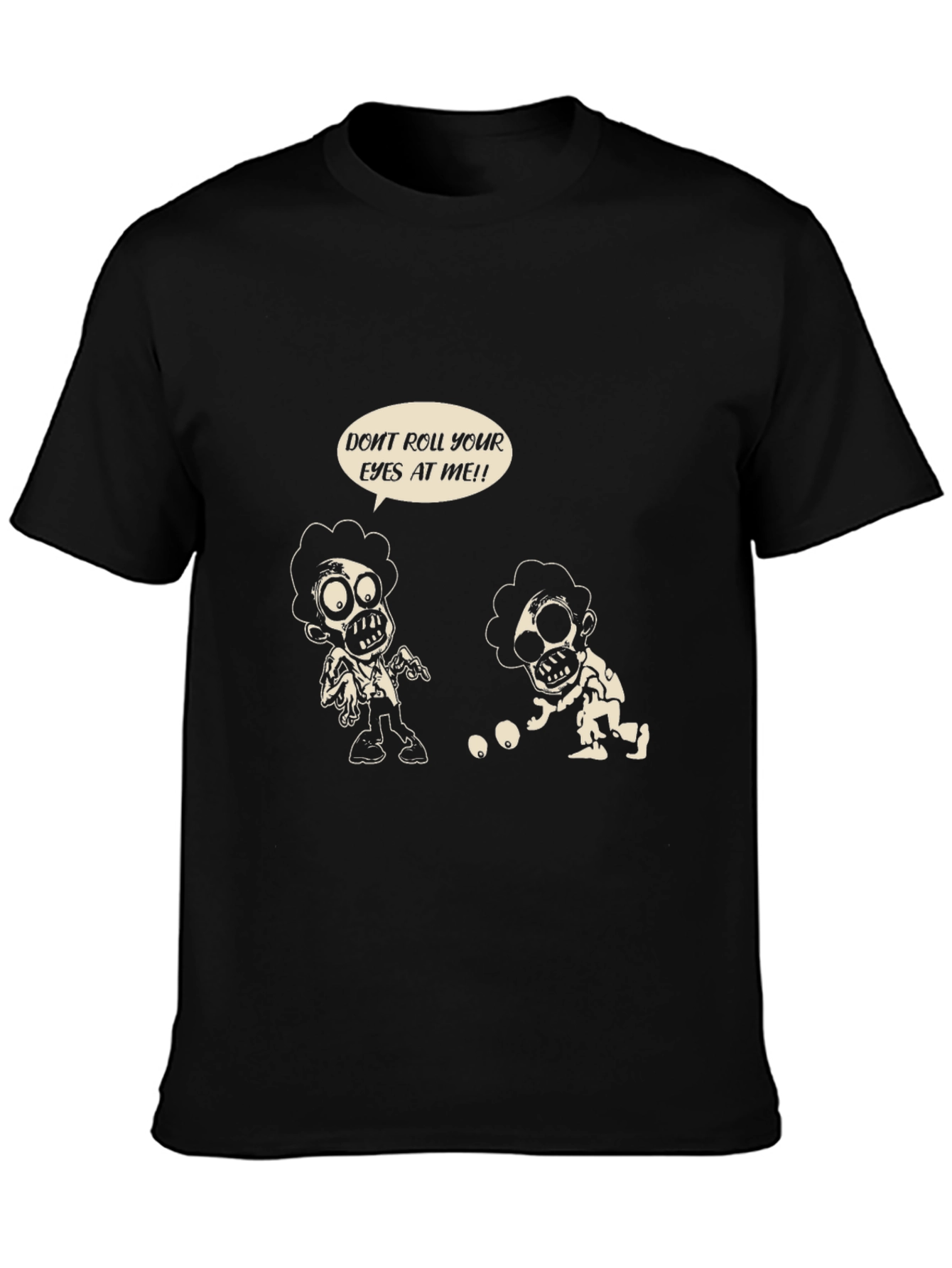 Zombie Eye-Rolling T-Shirt: Funny Graphic Tee